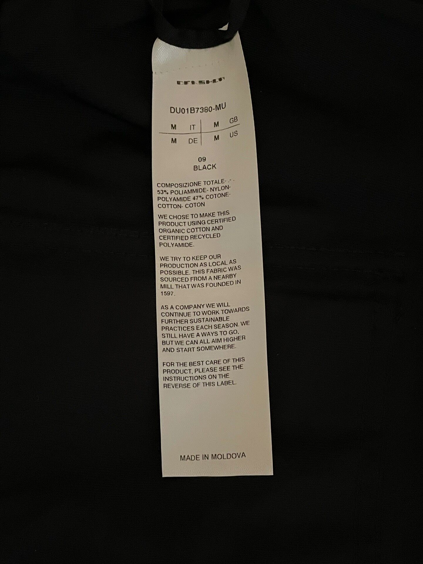 Rick Owens Black M Size Shorts — back