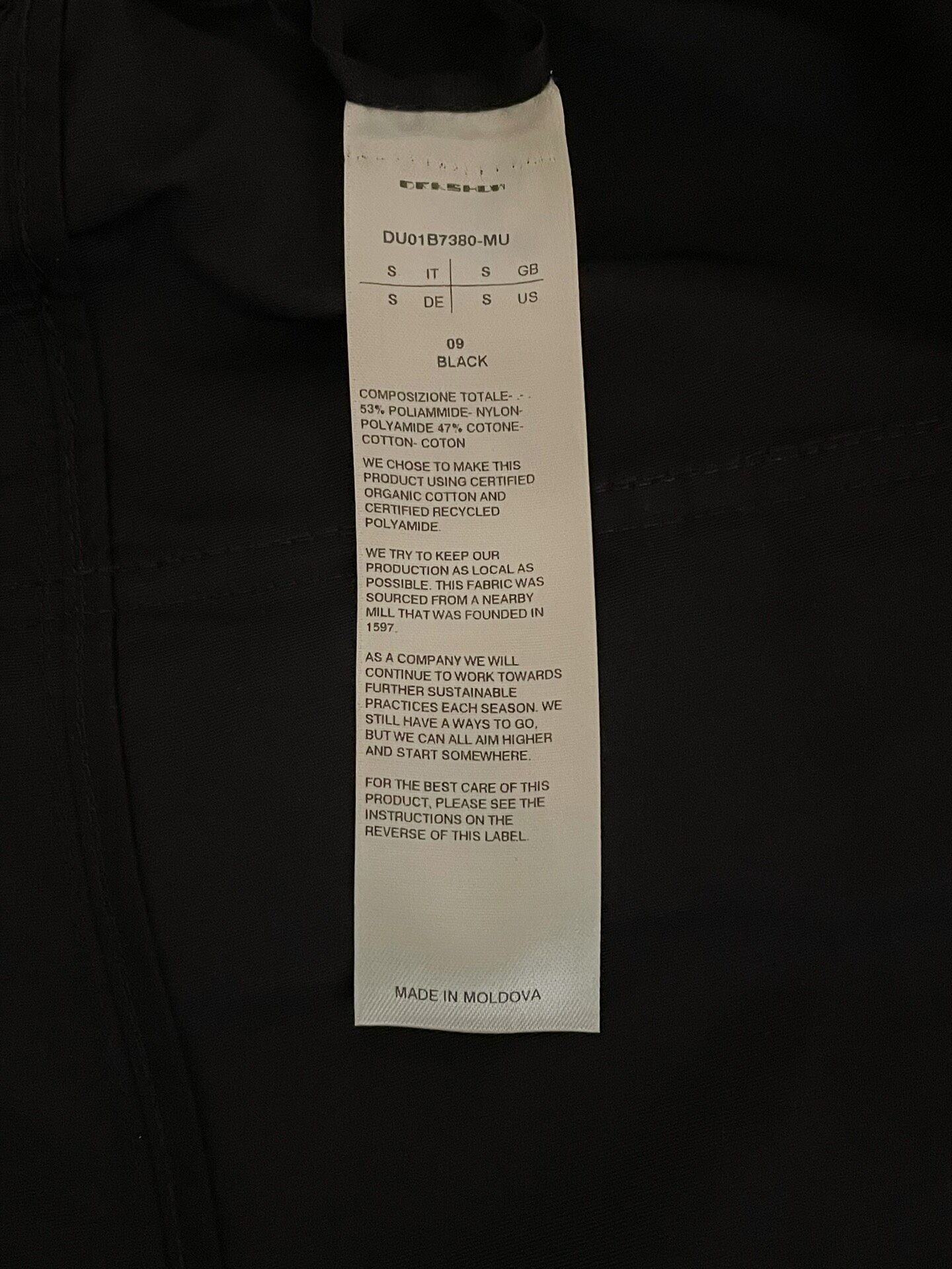 Rick Owens Black M Size Shorts — detail