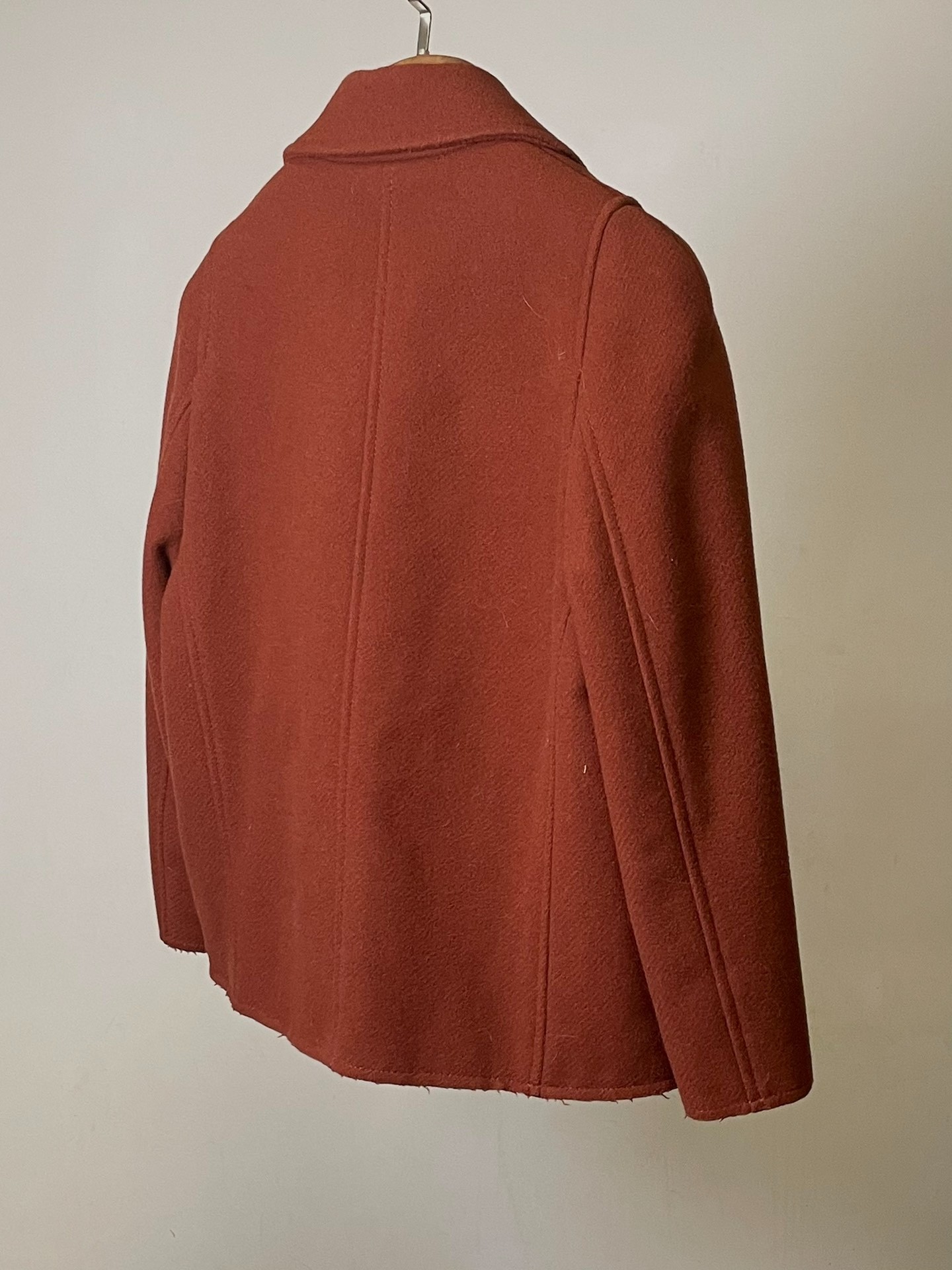 Maison Martin Margiela Red Diagonal Zip Jacket — back