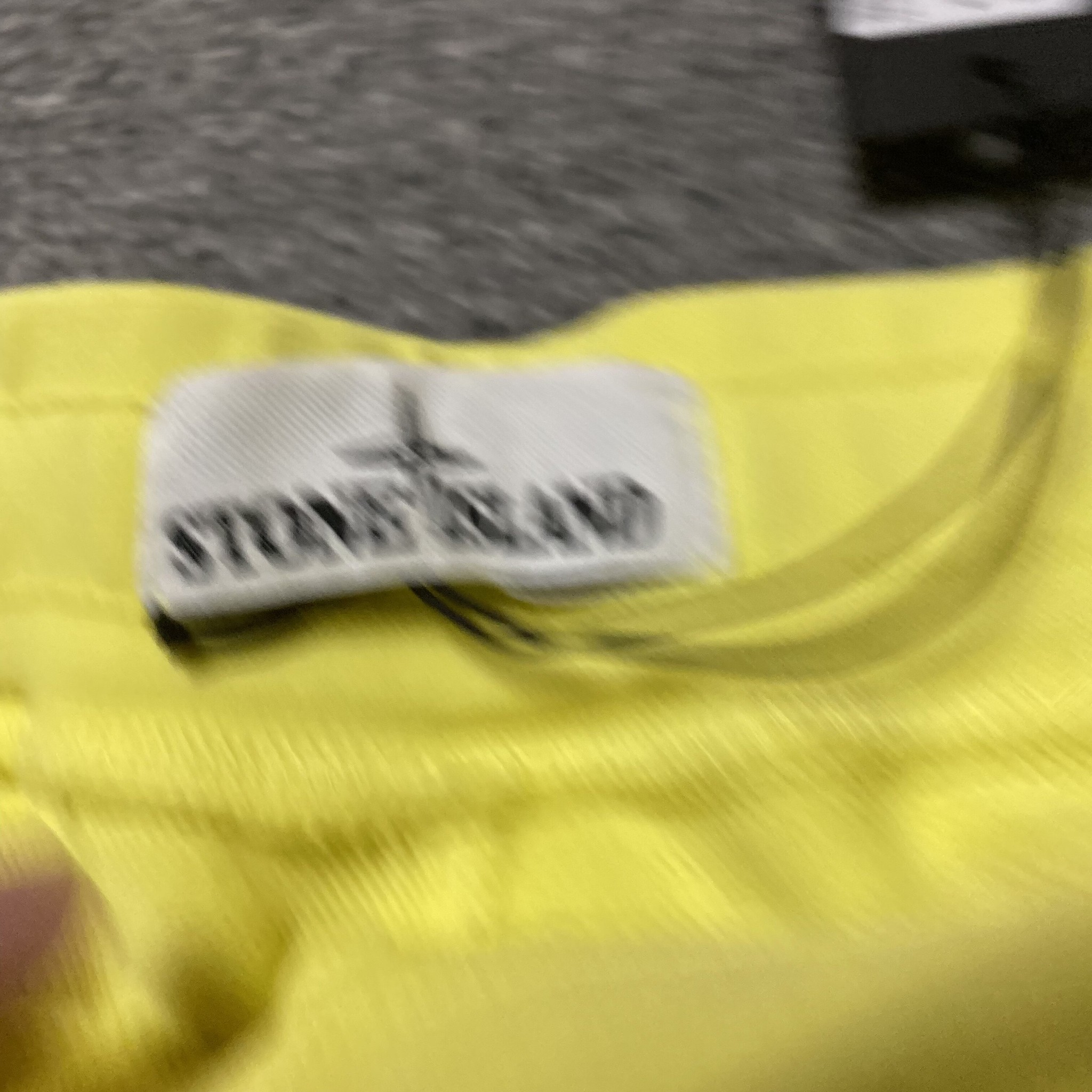 Stone Island Bright Yellow Shorts — back