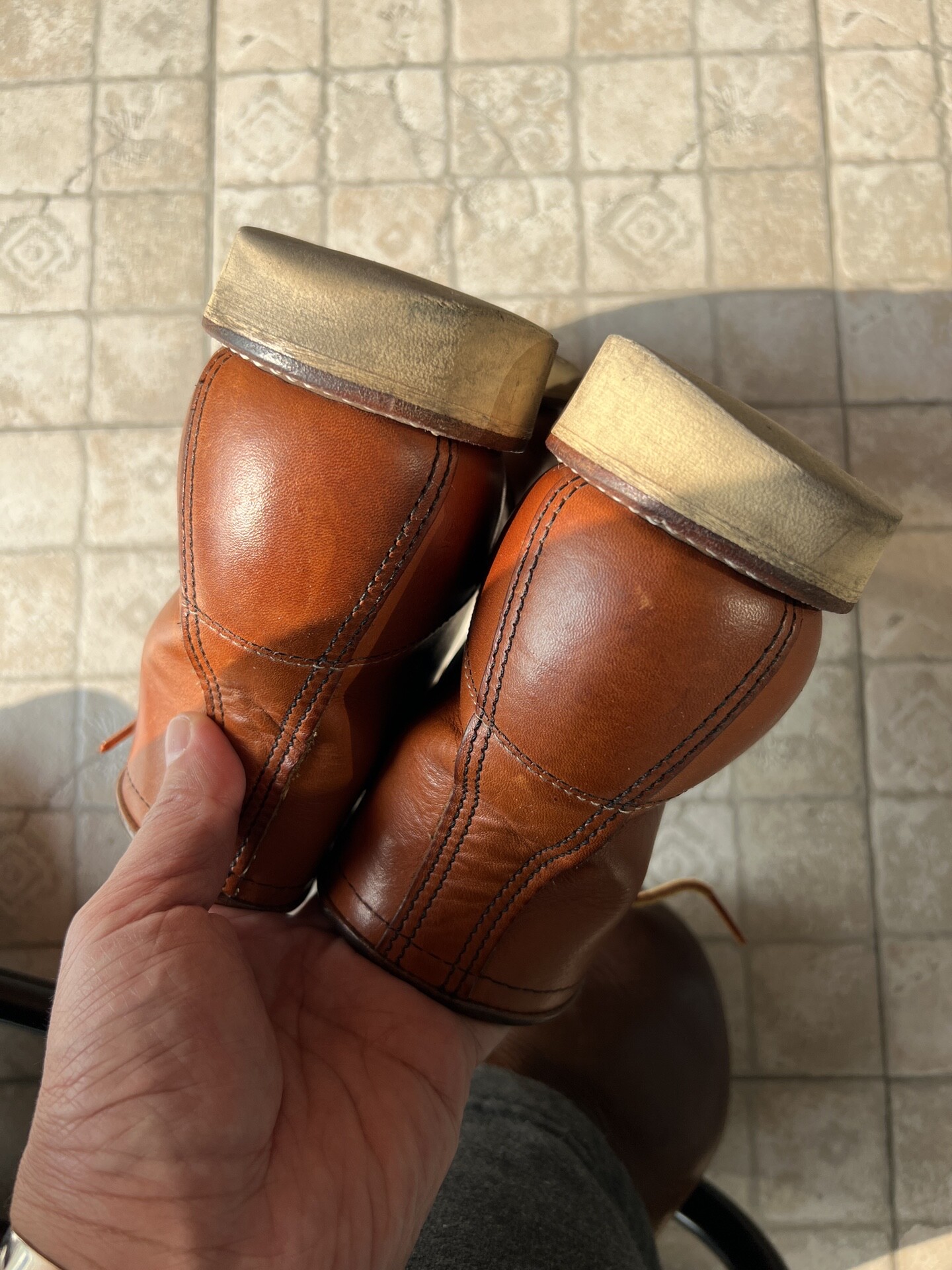 Red Wing 875 Work Boots — label