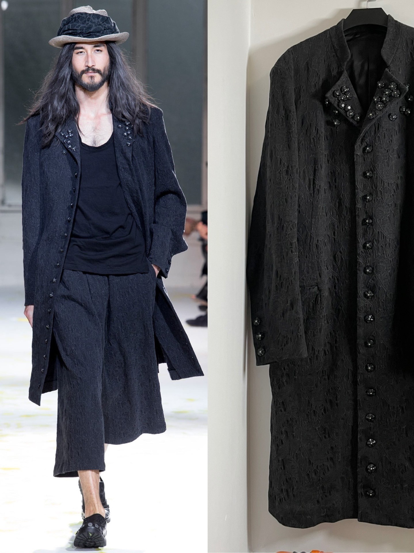 Yohji Yamamoto S/S15 Star Button Coat