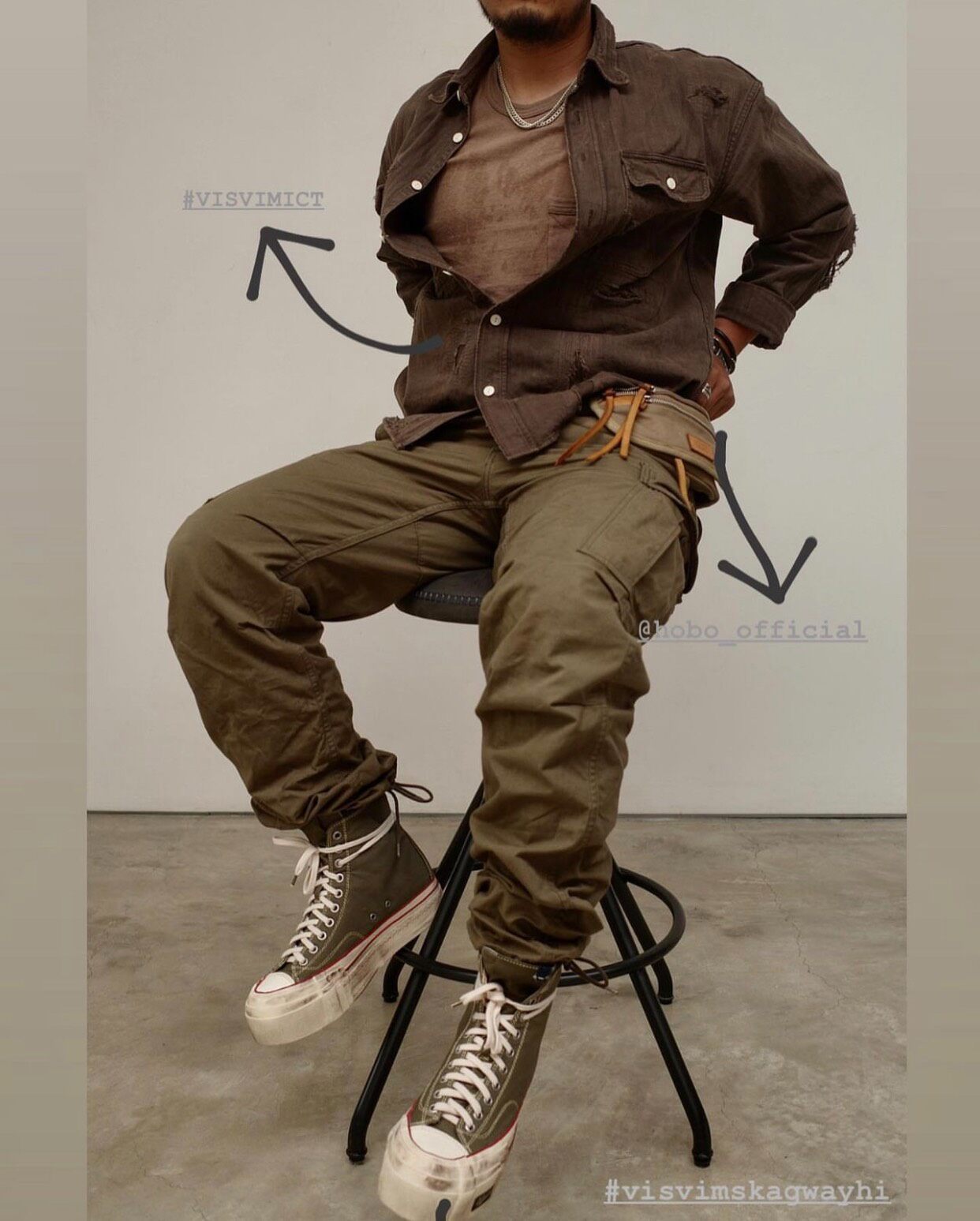 Visvim ICT Skagway Hi Sneakers — detail