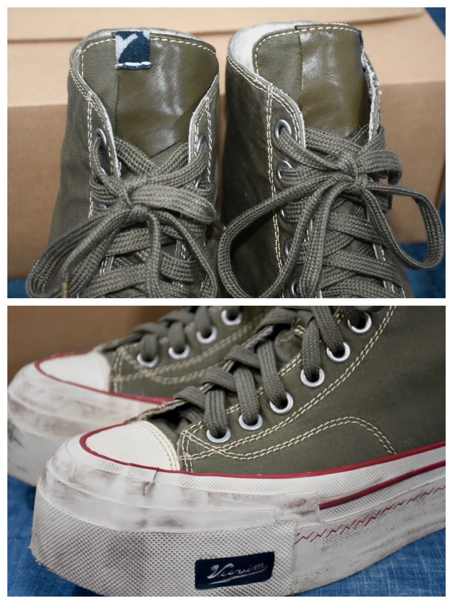 Visvim ICT Skagway Hi Sneakers — back