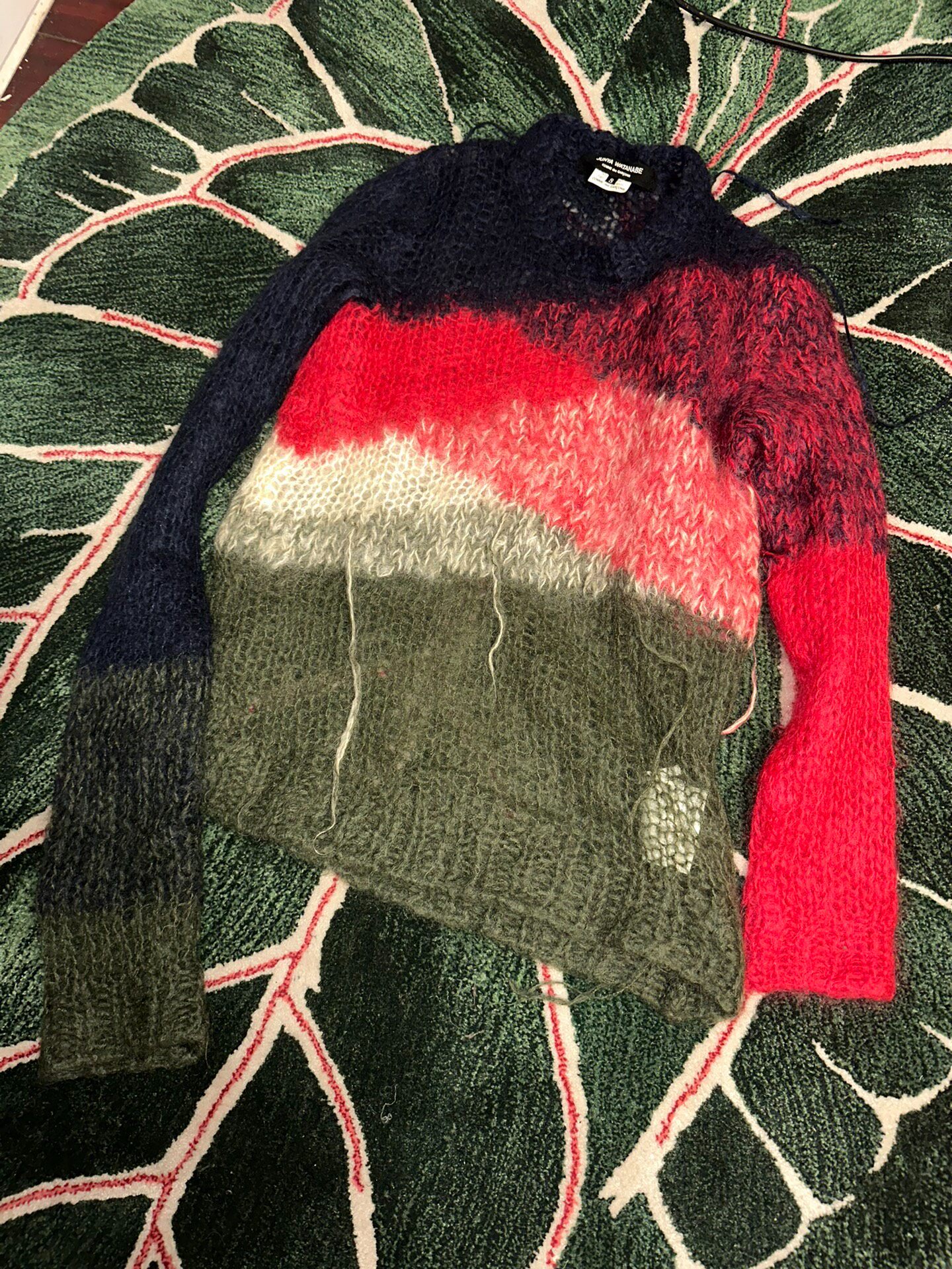 Junya Watanabe 2006 Color-block Knit Sweater