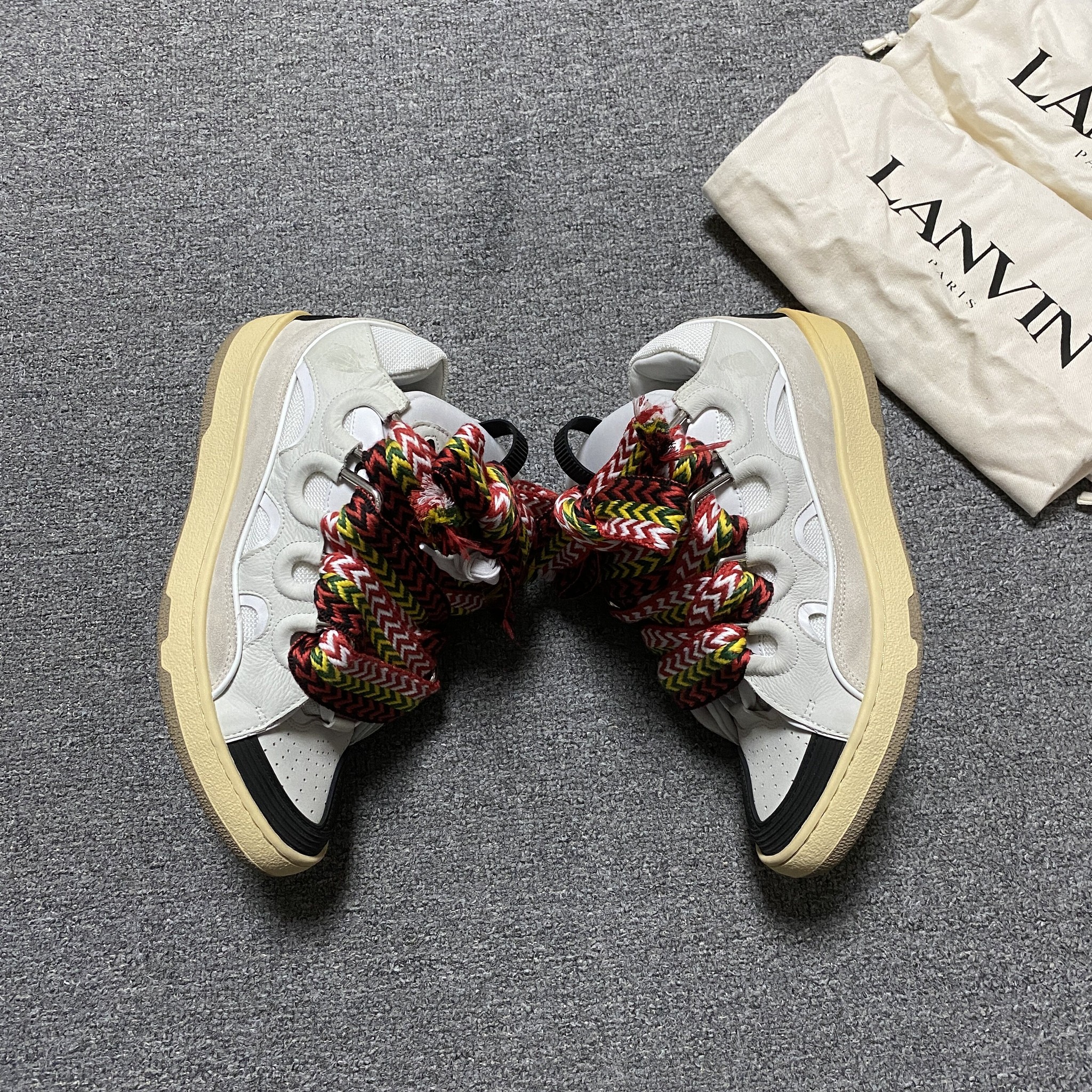 LANVIN CURB White Sneakers — detail