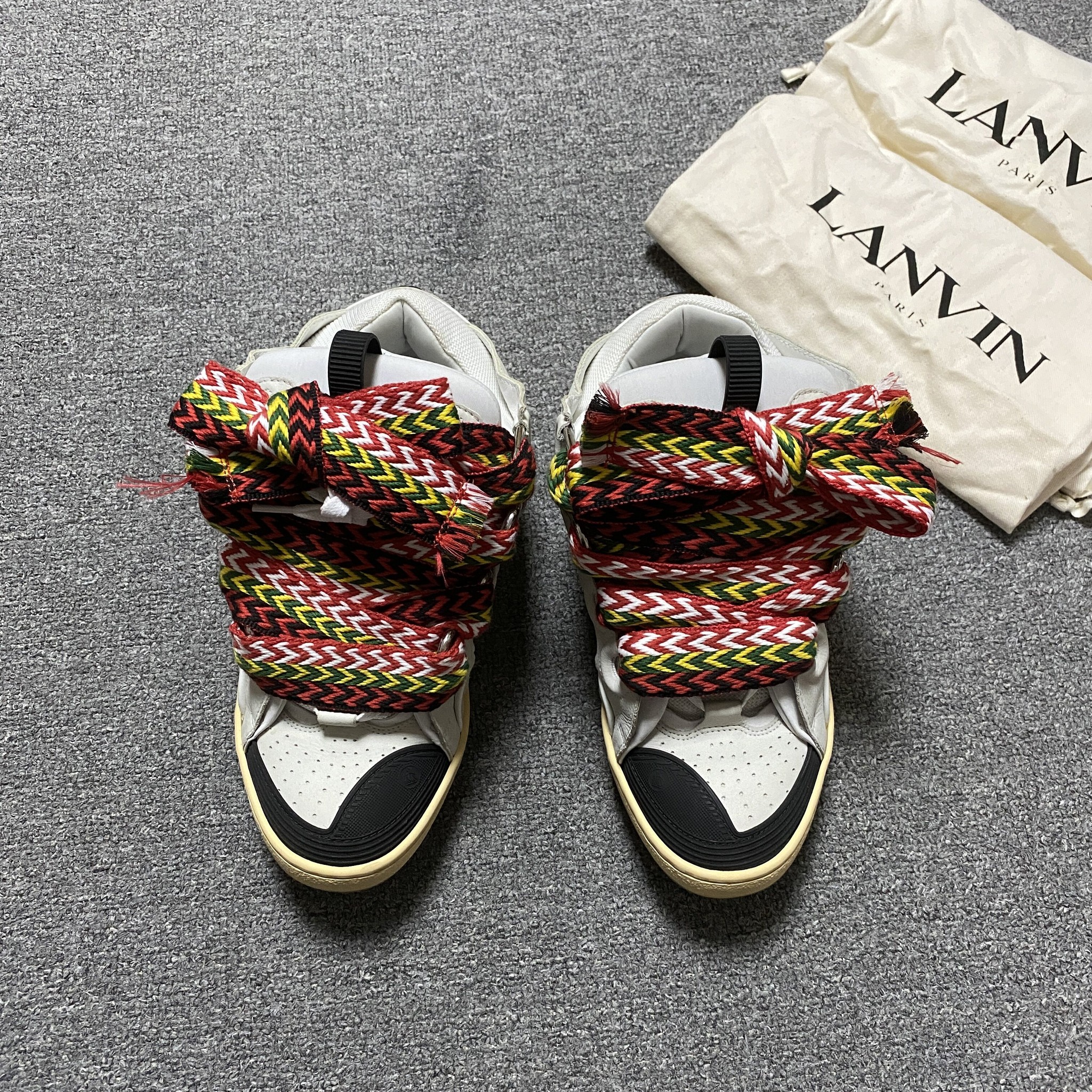 LANVIN CURB White Sneakers — front