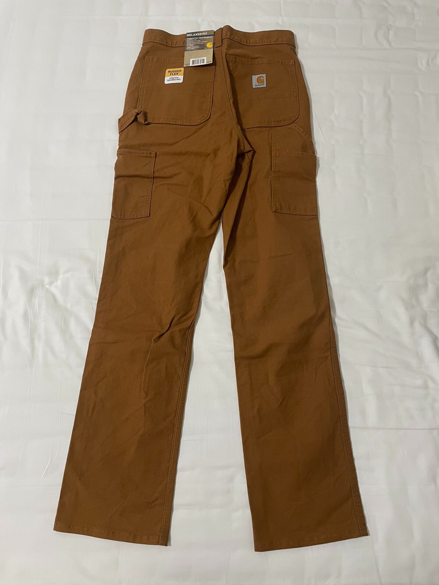 Carhartt Brown Men’s Work Pants — front