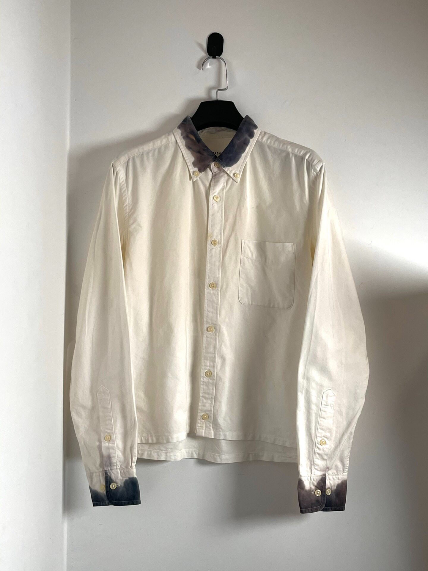 Maison Martin Margiela Artisanal Collar Dyed Short Shirt — front