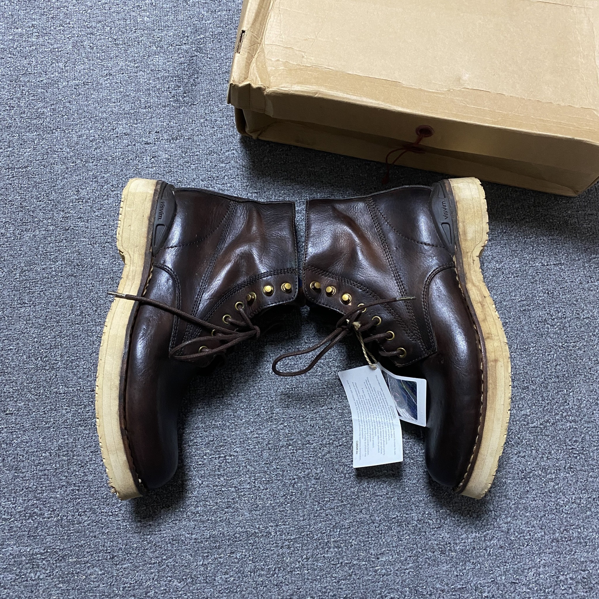 Visvim 15AW ICT Virgil Mud-Dyed Boots — detail