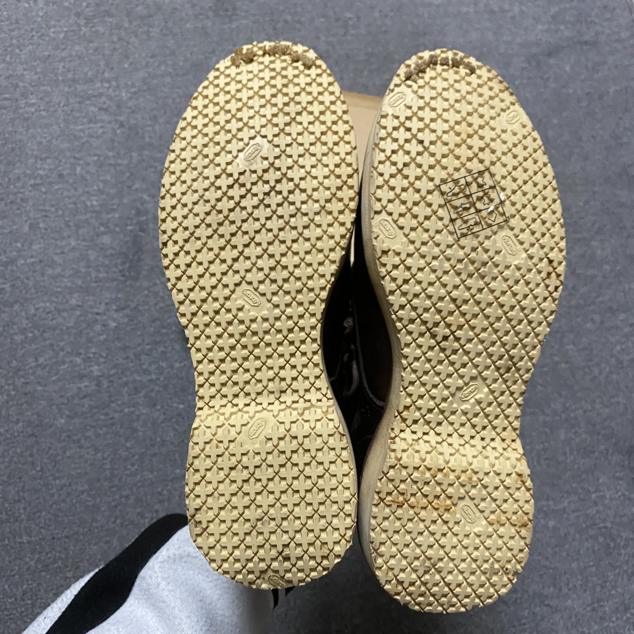 Visvim 15AW ICT Virgil Mud-Dyed Boots — label