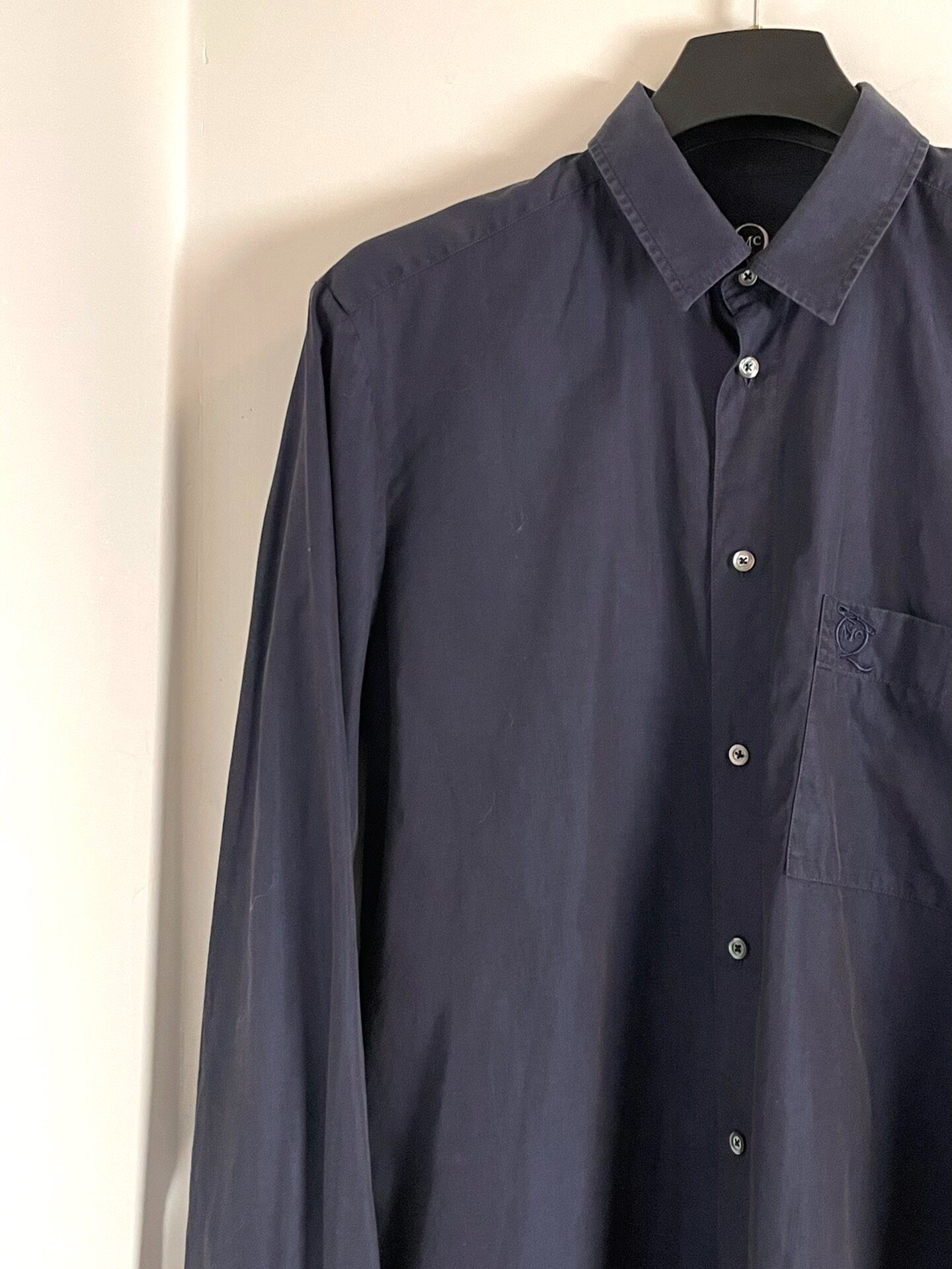 Alexander McQueen MCQ Dark Blue Shirt — front