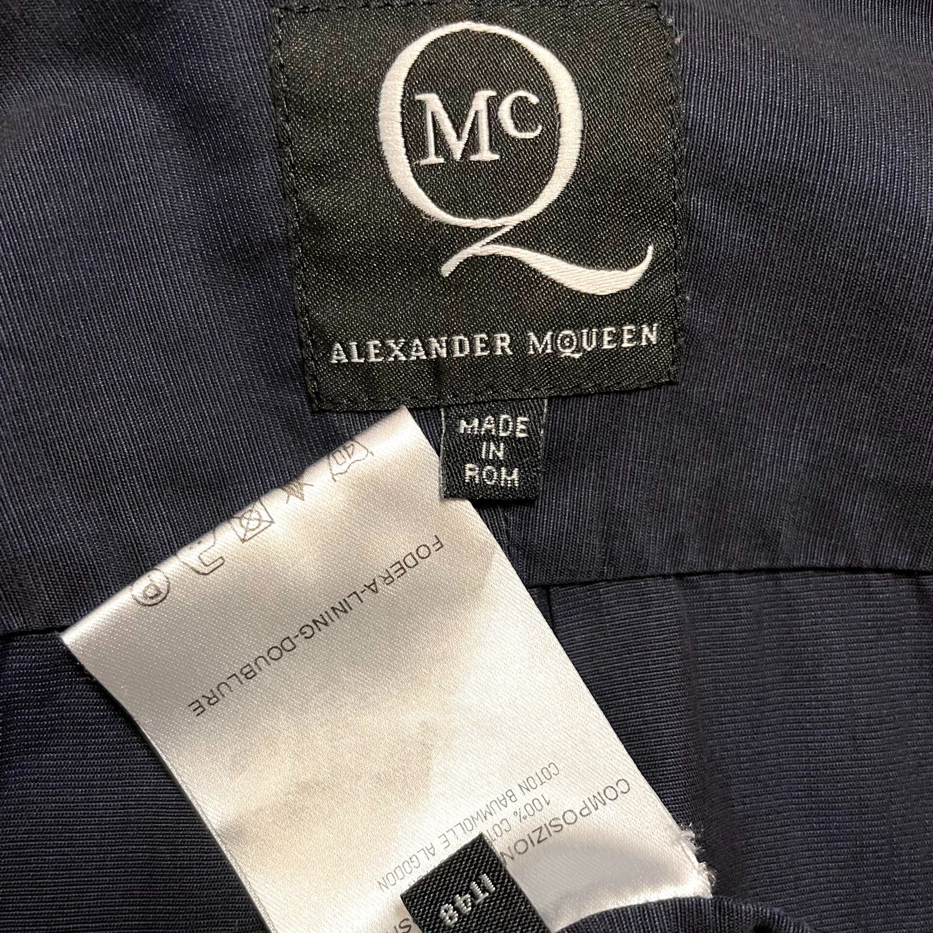 Alexander McQueen MCQ Dark Blue Shirt — back
