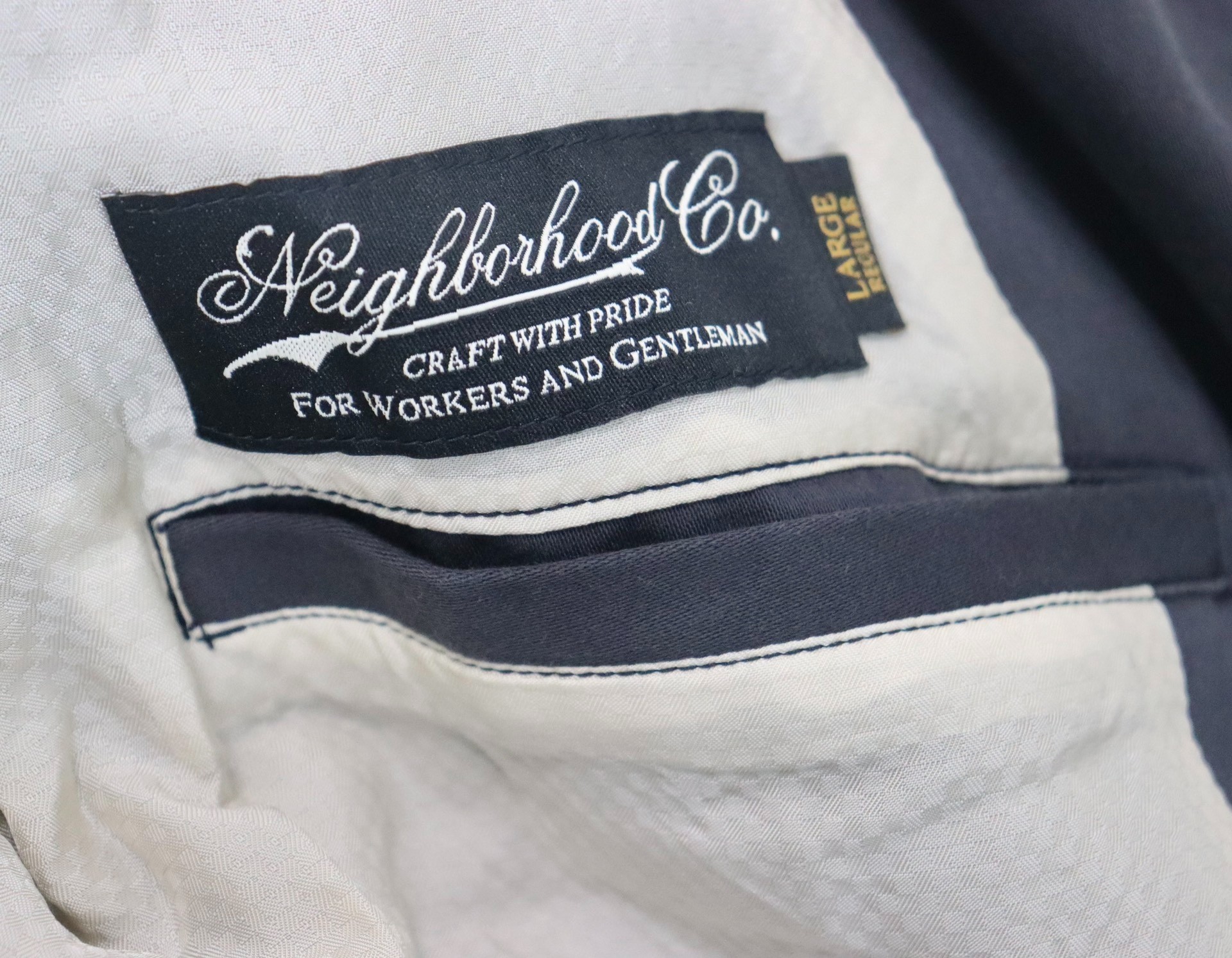NBHD Neighborhood Riders Moto Jacket — label
