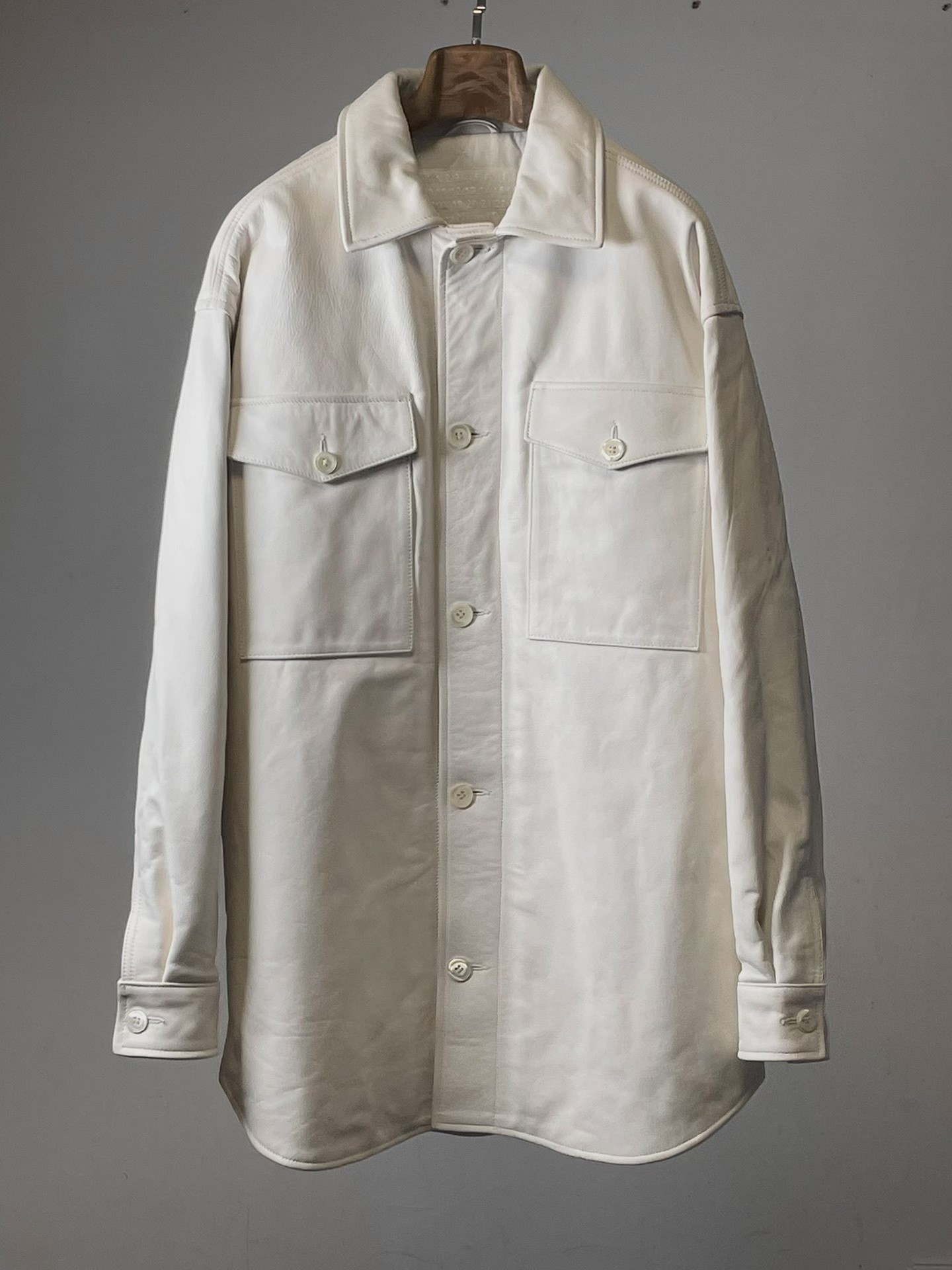 Maison Martin Margiela Loose Leather Coat