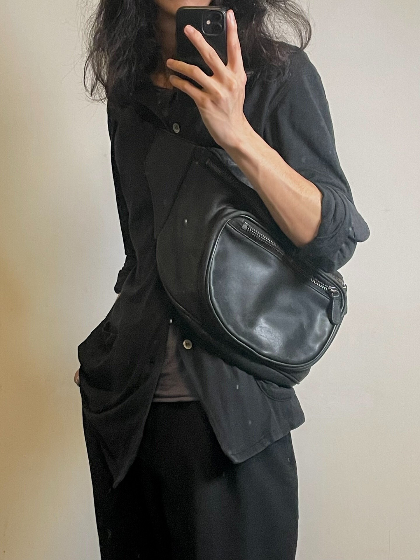 Maison Martin Margiela Oversized Cowhide Fanny Pack