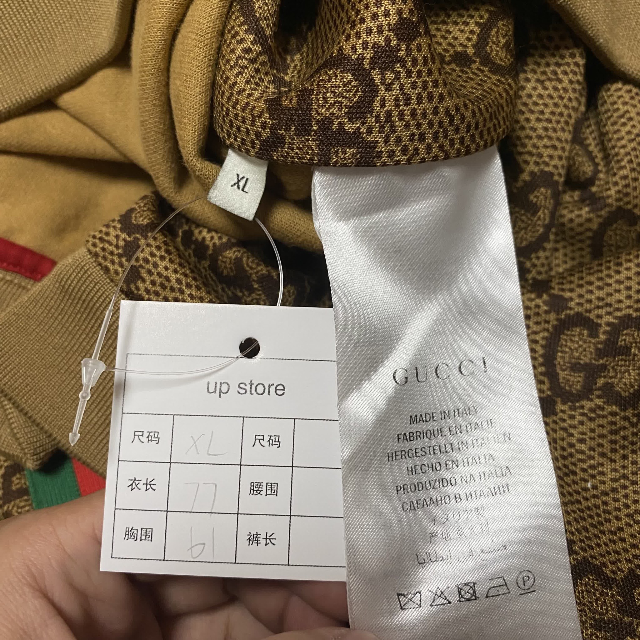 Gucci Full-Monogram Zip-Up Jacket — back