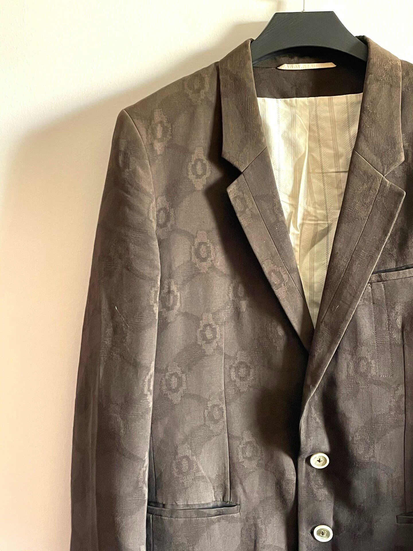 Ann Demeulemeester S/S12 Jacquard Suit — back