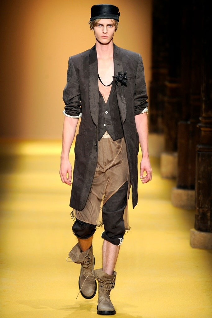 Ann Demeulemeester S/S12 Jacquard Suit — front
