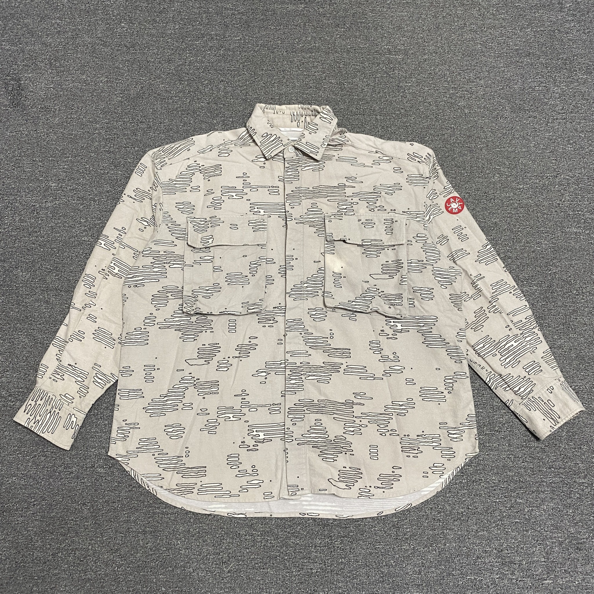 CAVEMPT Noise Flannel Shirt Jacket