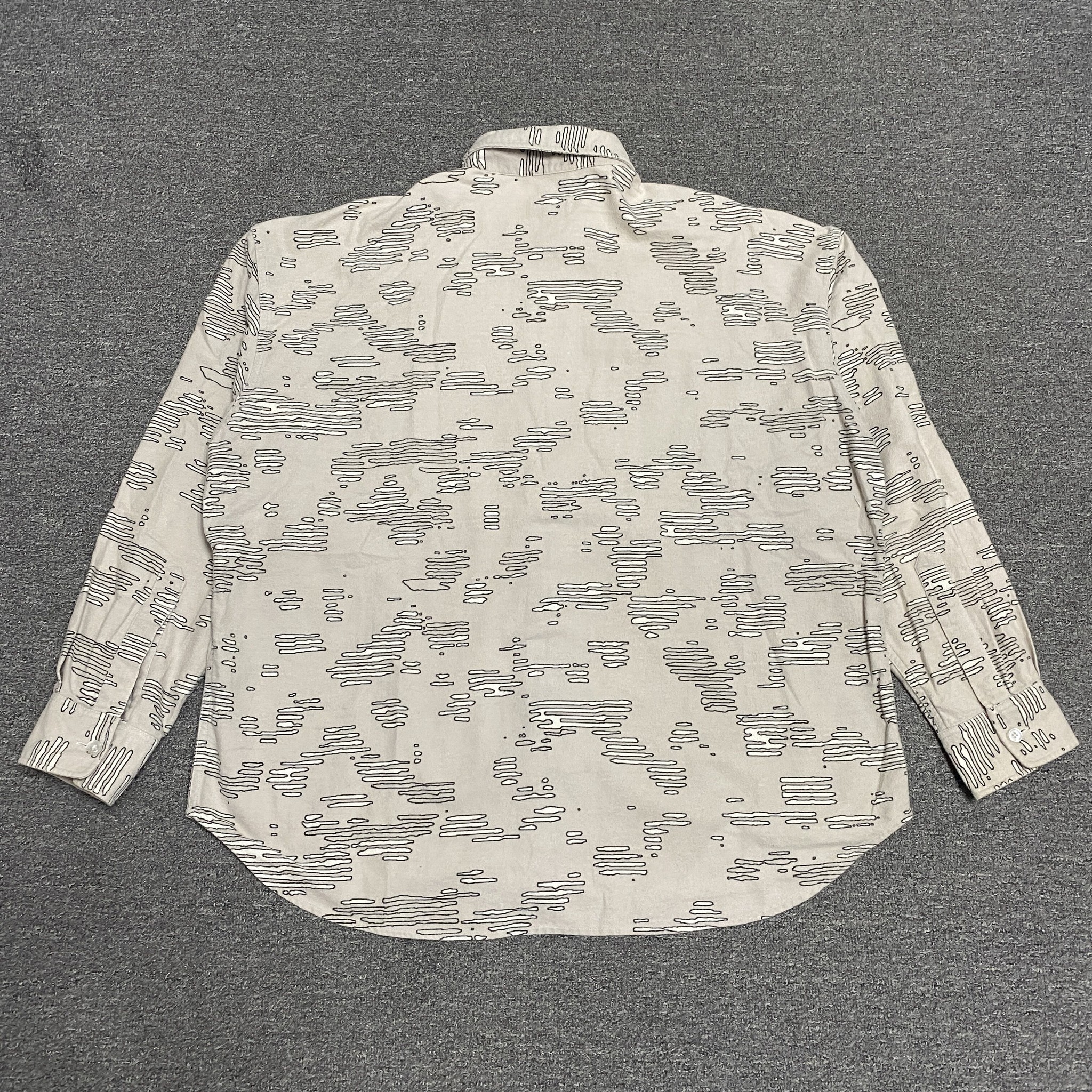 CAVEMPT Noise Flannel Shirt Jacket — front