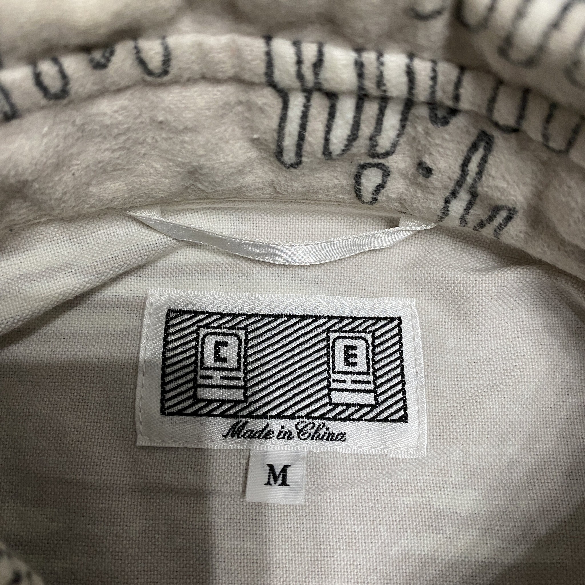 CAVEMPT Noise Flannel Shirt Jacket — back