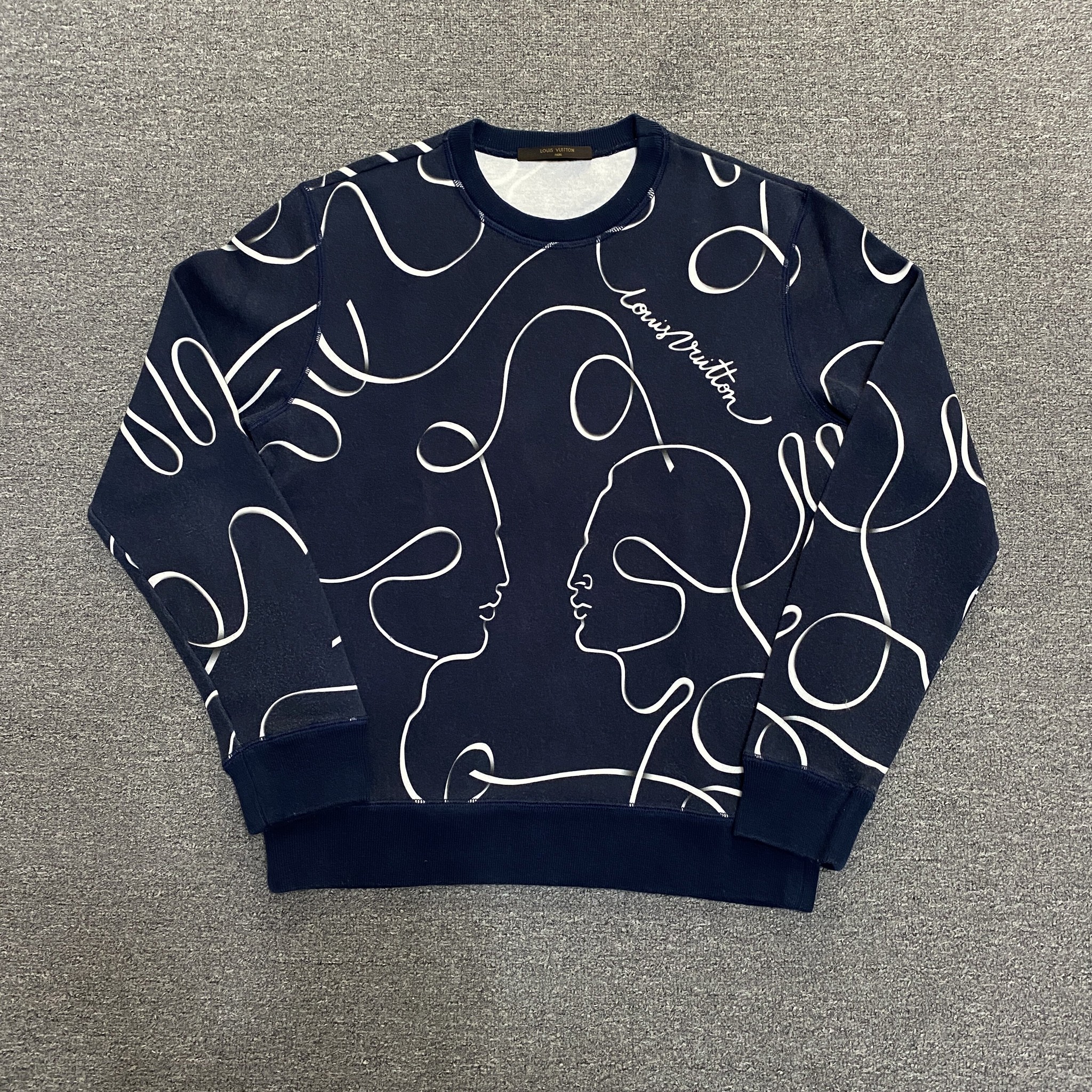 Louis Vuitton Navy Crewneck Sweatshirt