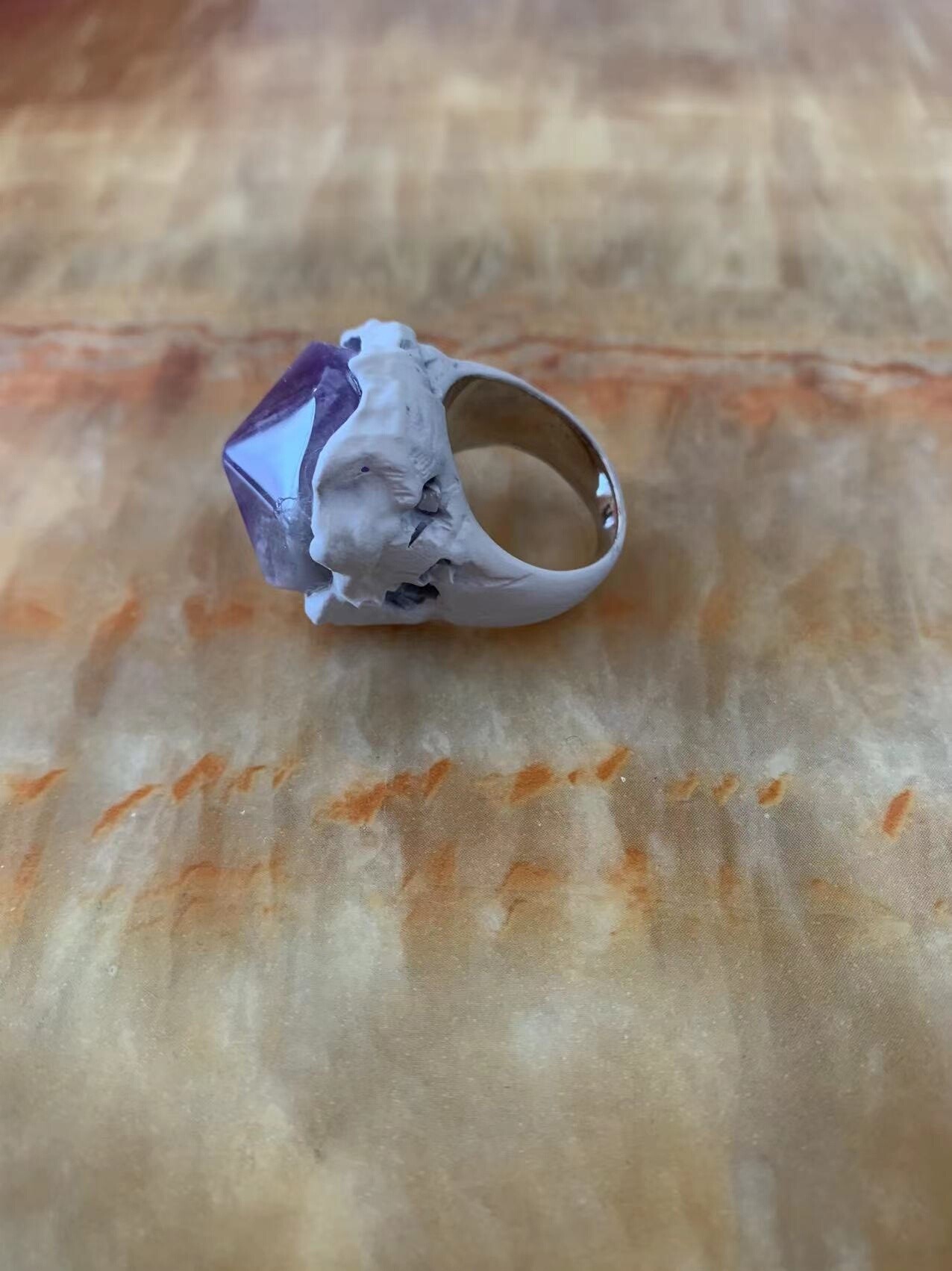 Dior x Daniel Arsham Amethyst Ring — label