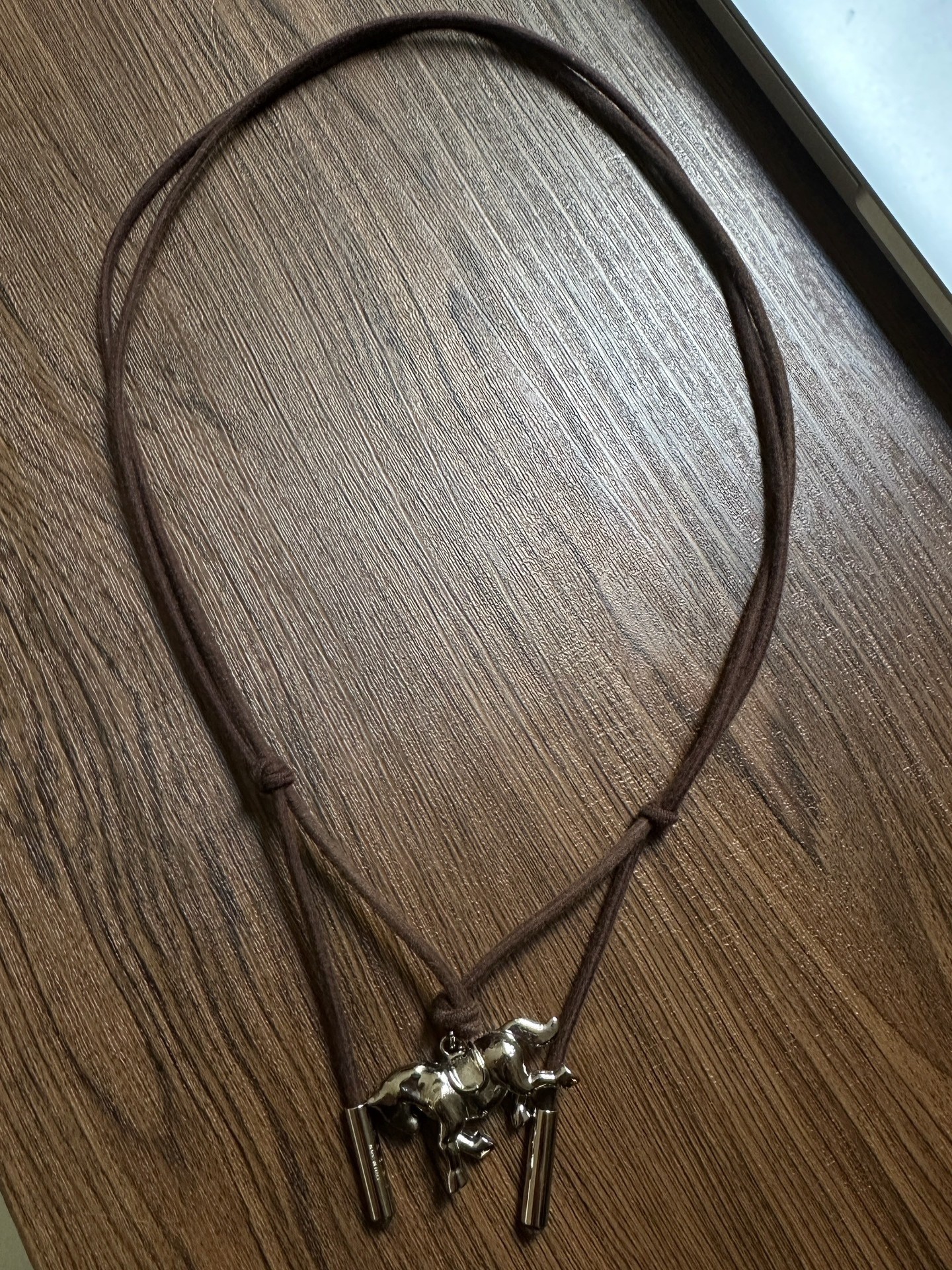 Marni Silver Horse Pendant Necklace
