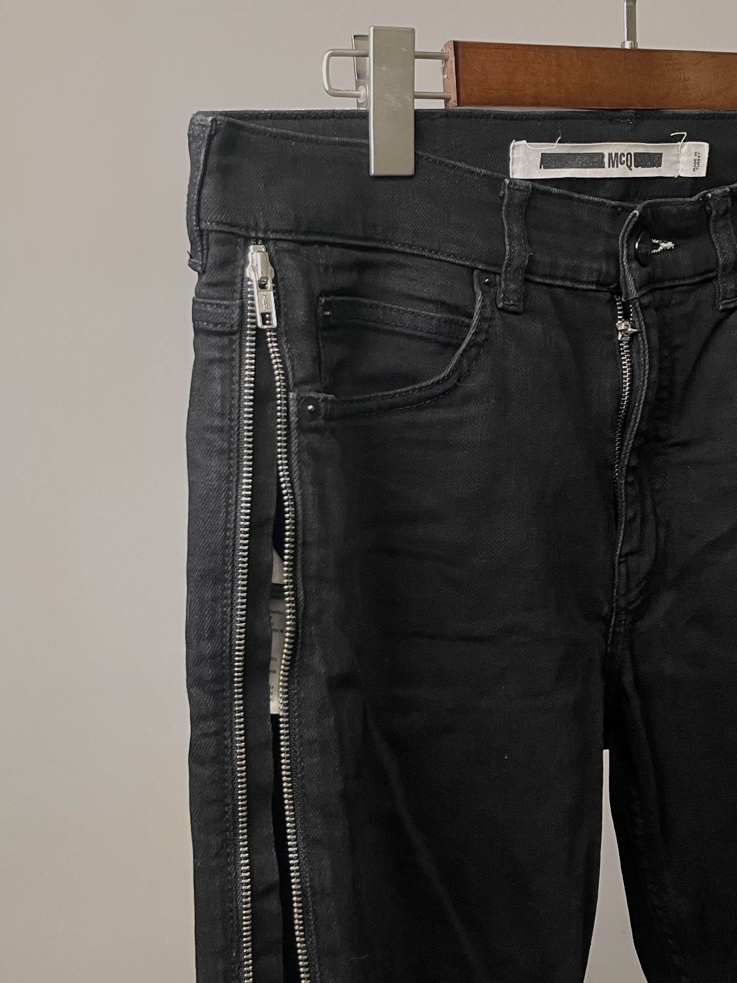 Alexander McQueen MCQ Side Zip Jeans