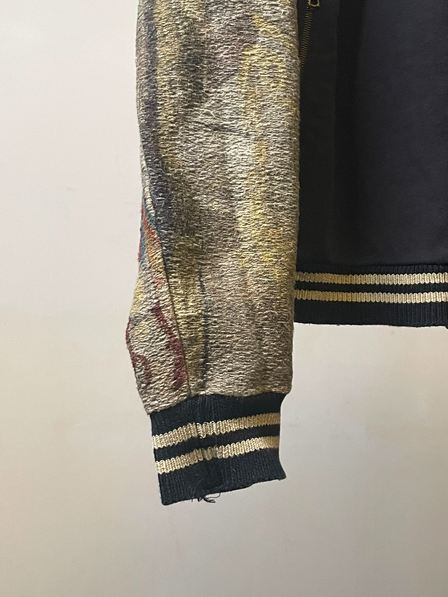 Dries Van Noten Floral Bird Knit Jacket — back