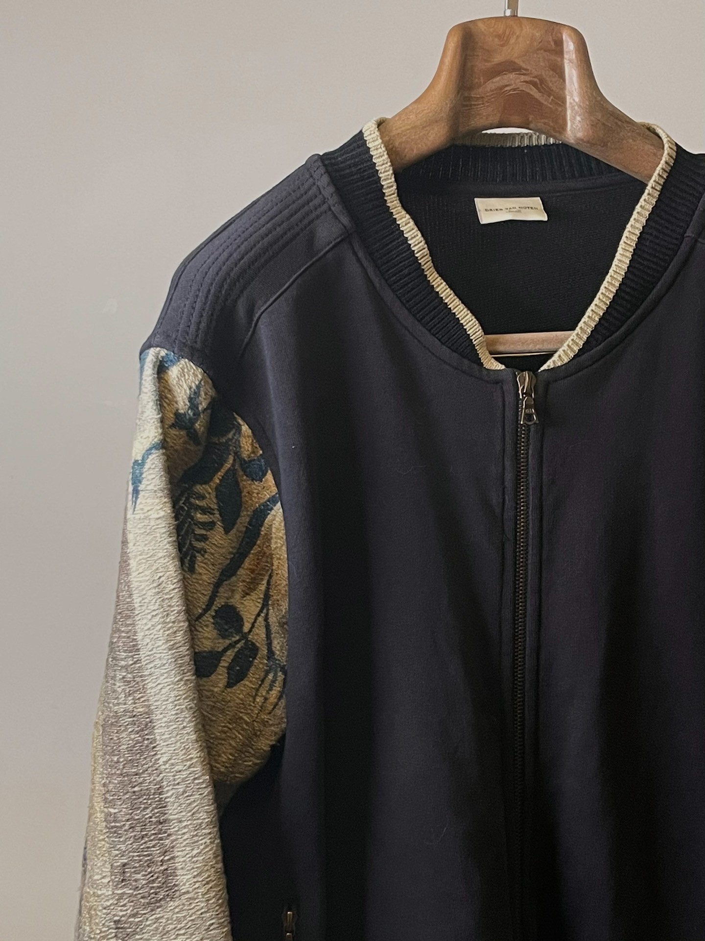 Dries Van Noten Floral Bird Knit Jacket — detail