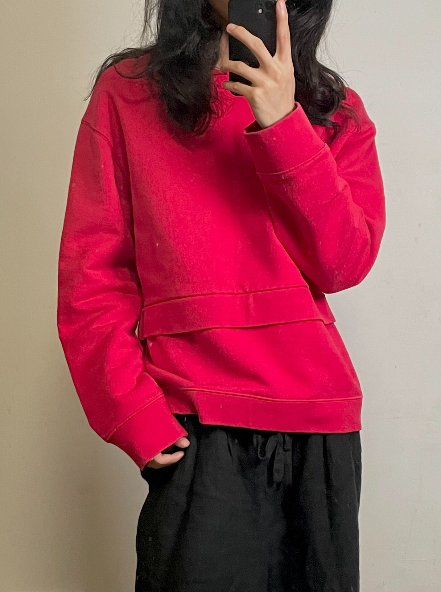 Raf Simons Double Hem Pullover Sweatshirt