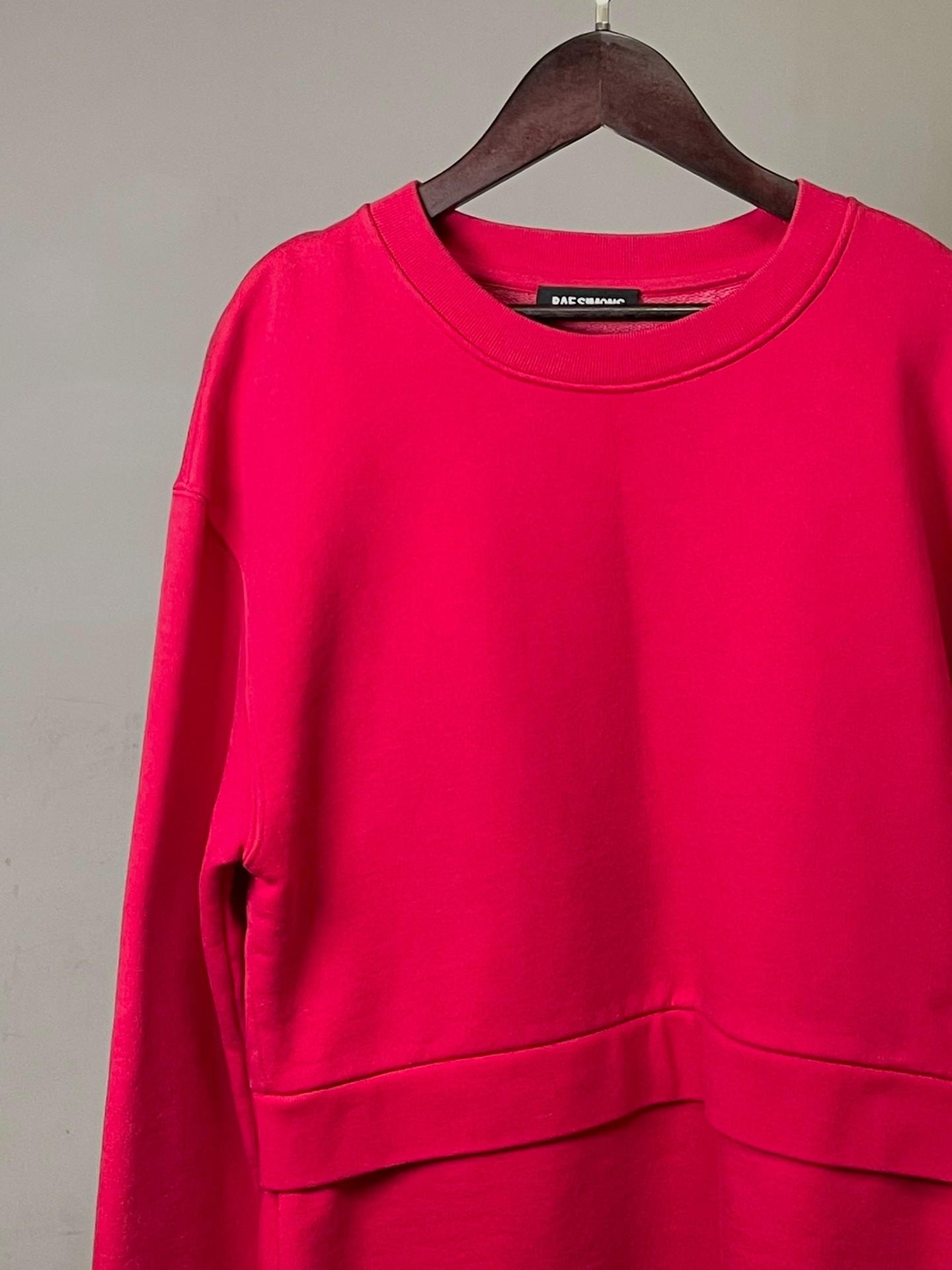 Raf Simons Double Hem Pullover Sweatshirt — detail