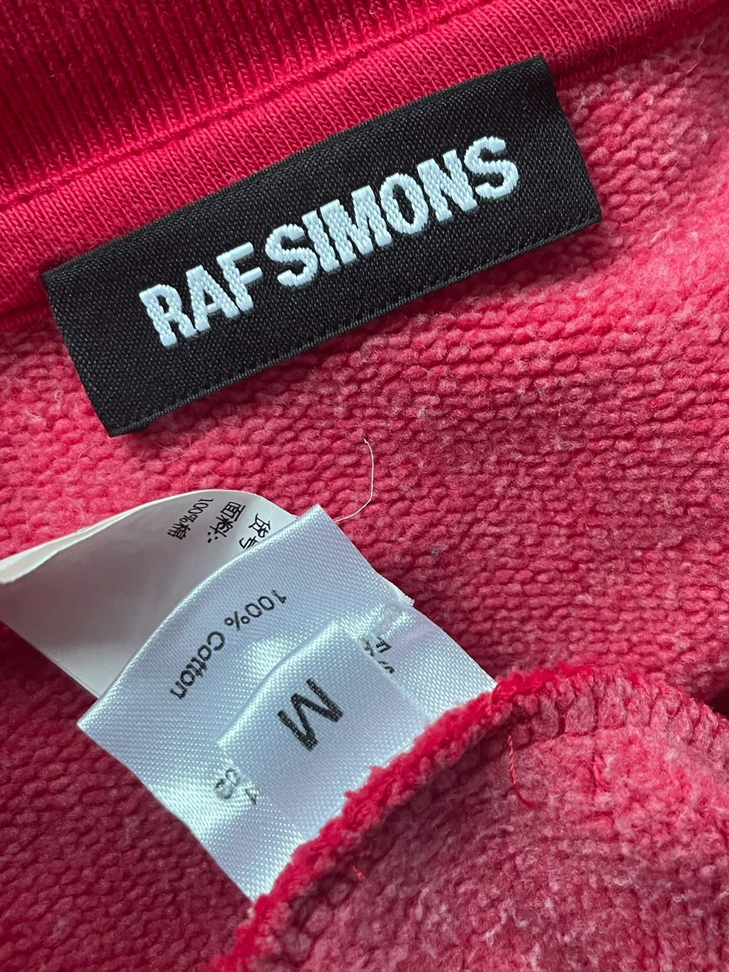 Raf Simons Double Hem Pullover Sweatshirt — label