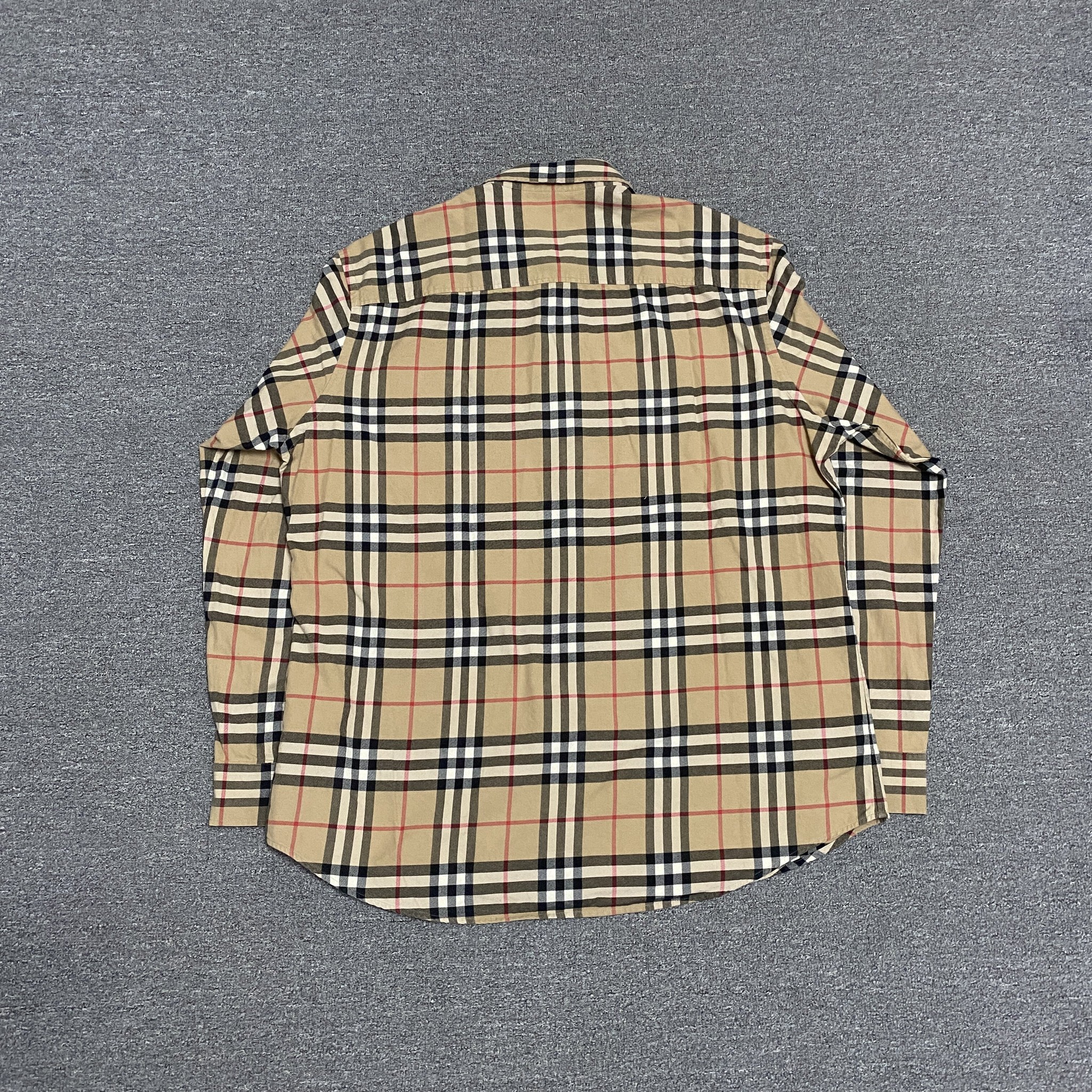 Burberry Signature Check Long Sleeve Shirt — front