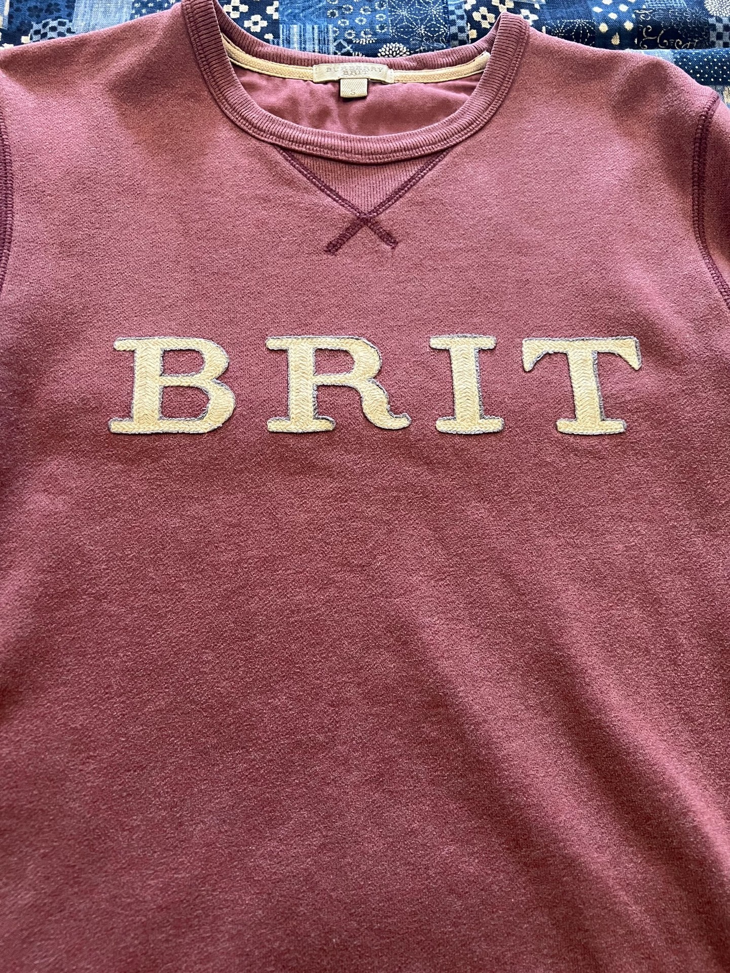 Burberry Brit Men’s Fleece Sweatshirt — detail