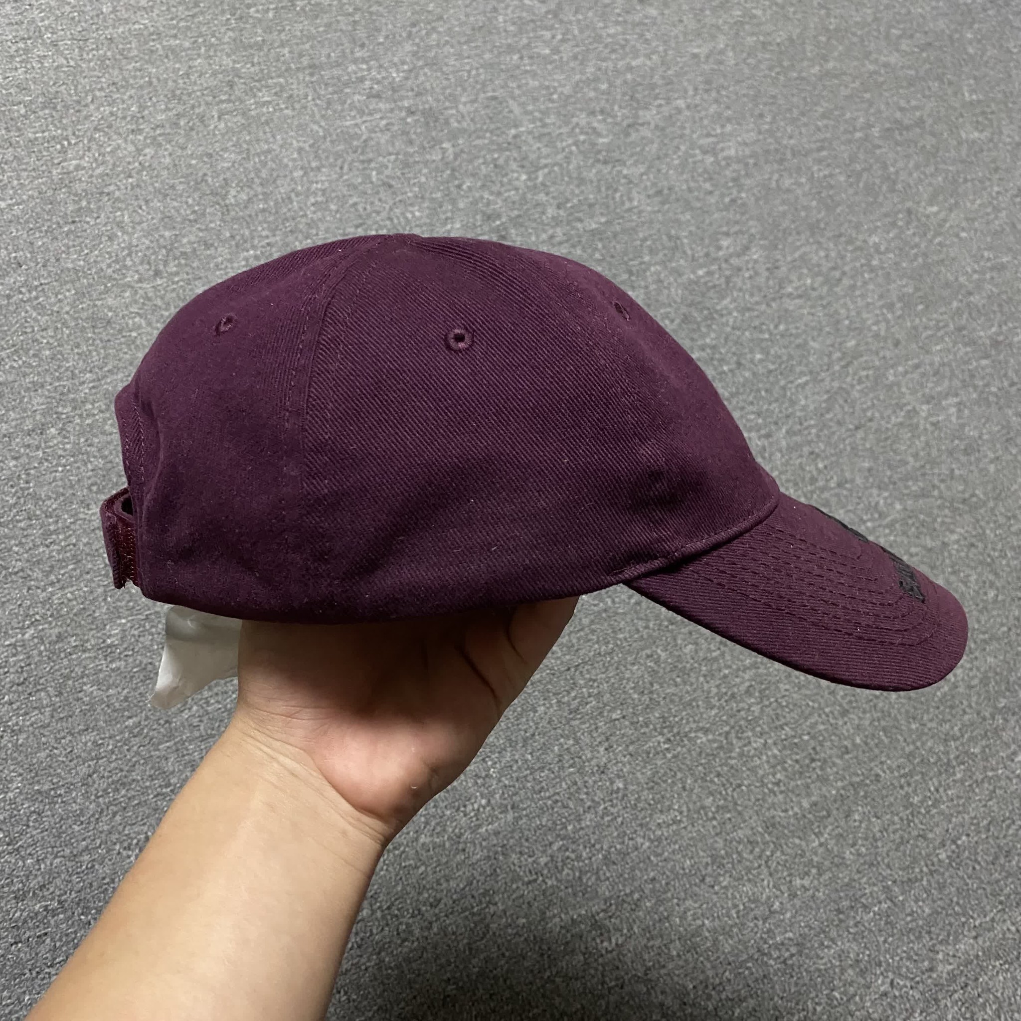 Balenciaga Dark Purple Baseball Cap — front