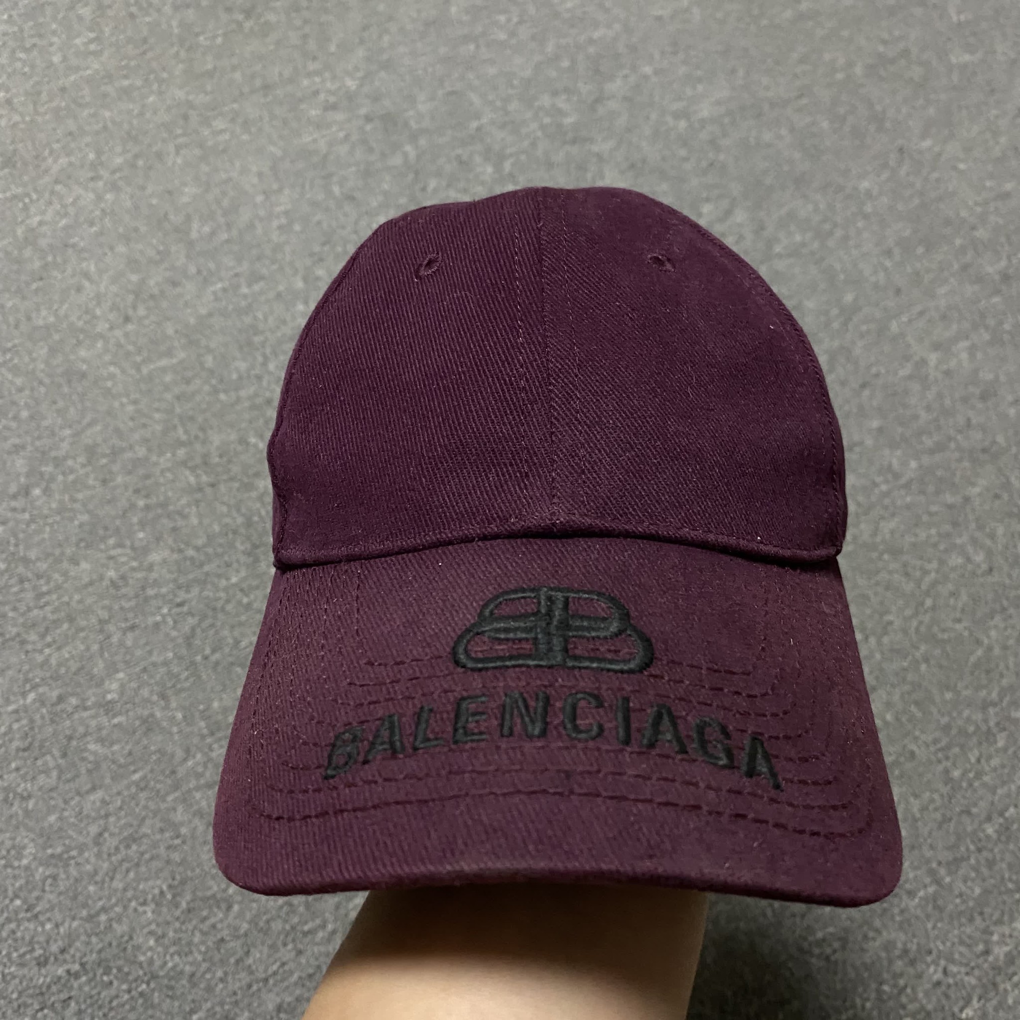 Balenciaga Dark Purple Baseball Cap