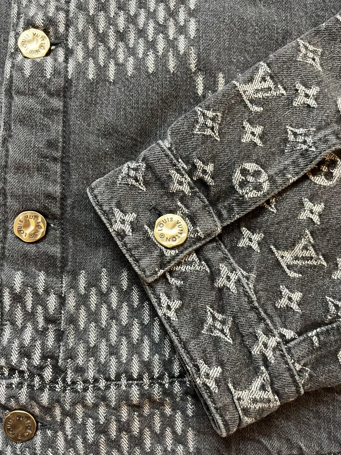 Louis Vuitton x Nigo Black Denim Jacket — back