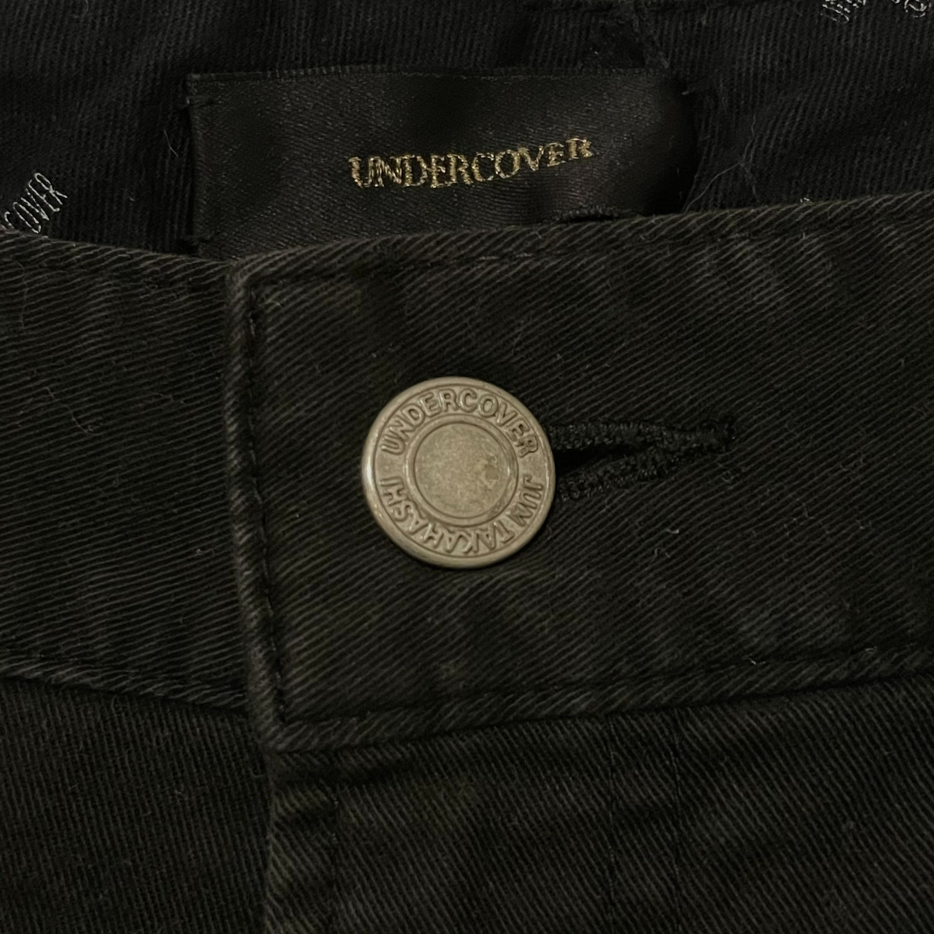 Undercover Black Distressed Jeans — back