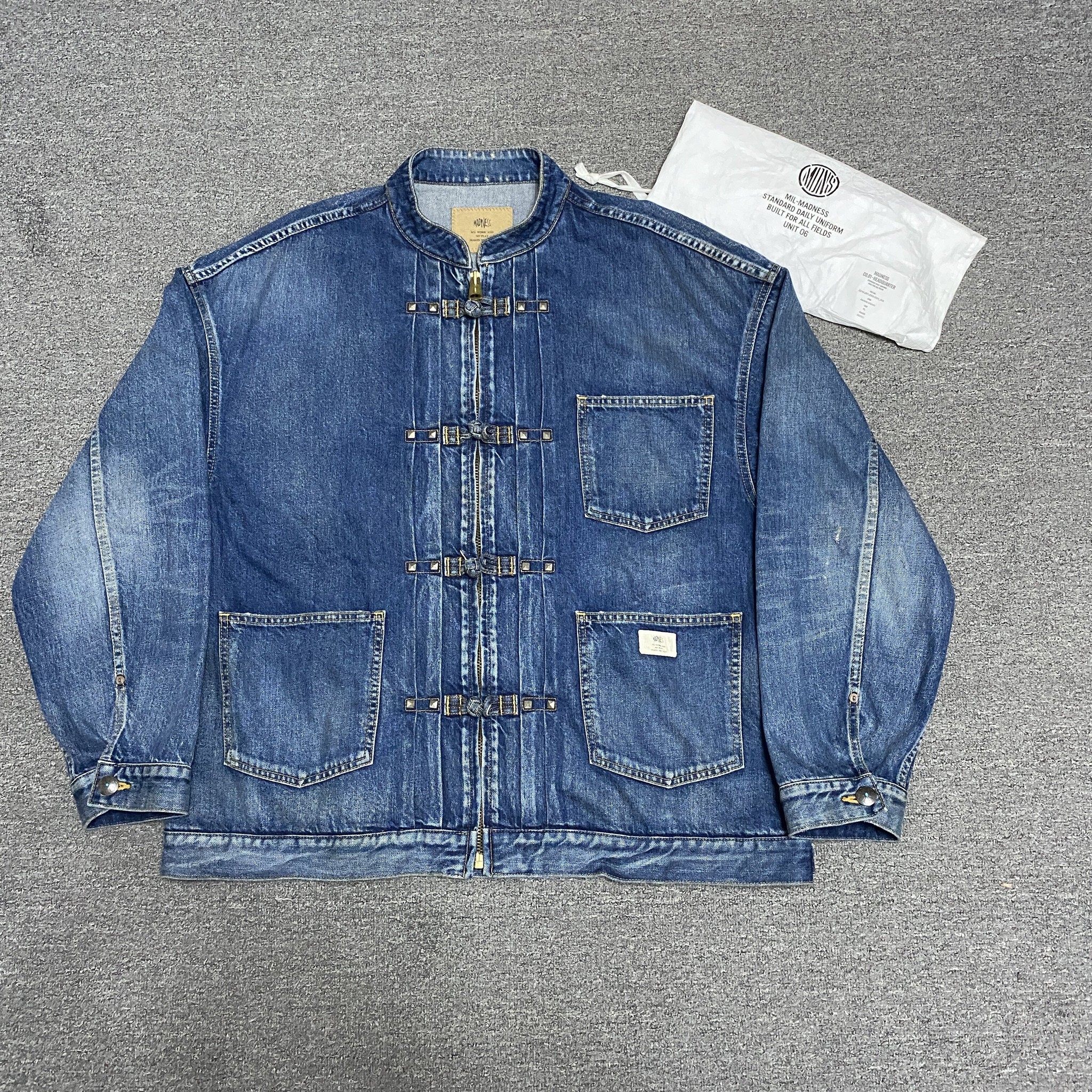 MADNESS 22AW Denim Tangzhuang Jacket