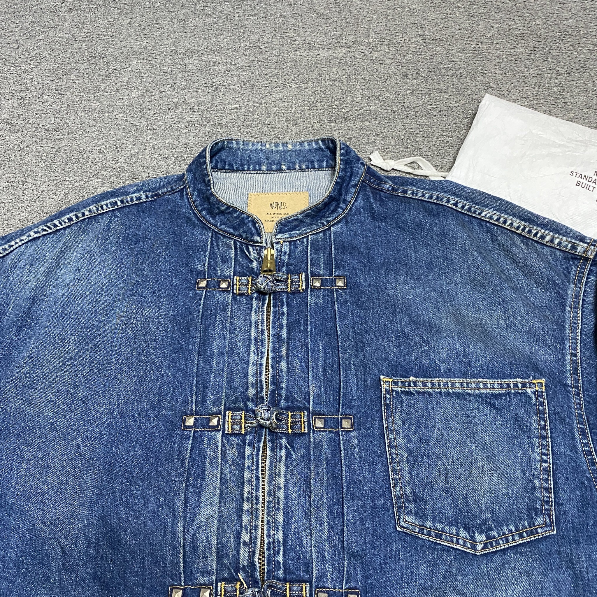 MADNESS 22AW Denim Tangzhuang Jacket — back