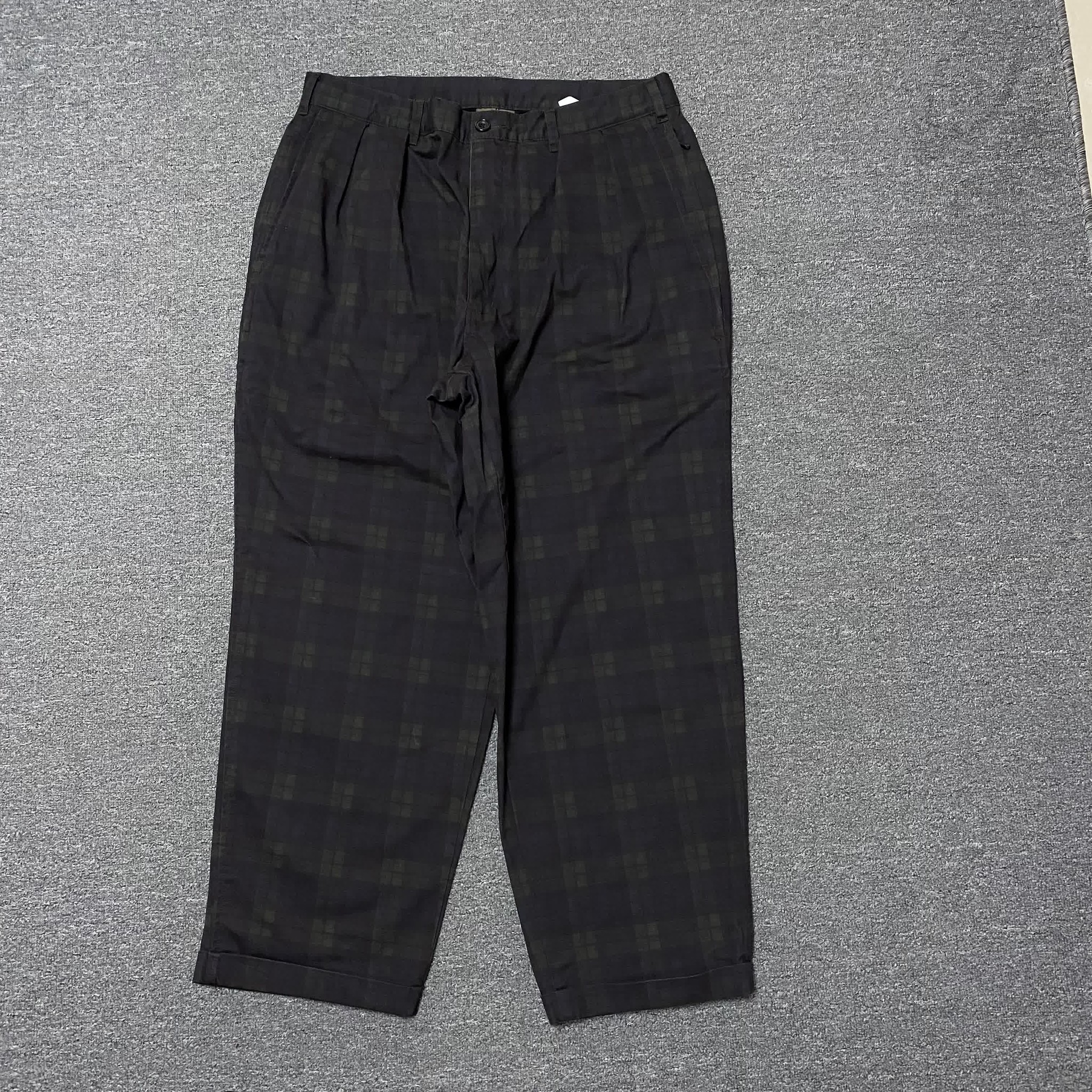 BEAMS SSZ Plaid Loose Trousers