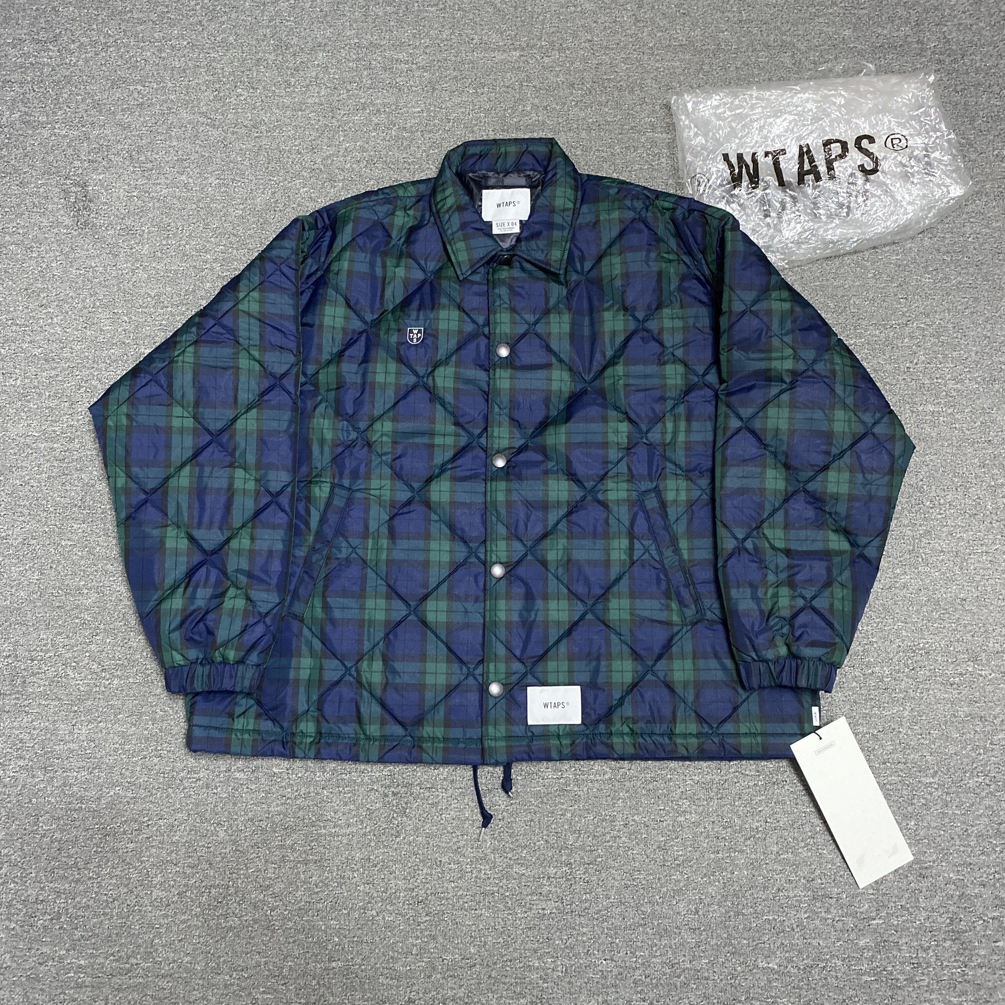 WTAPS 22AW Chief Plaid Quilted Jacket
