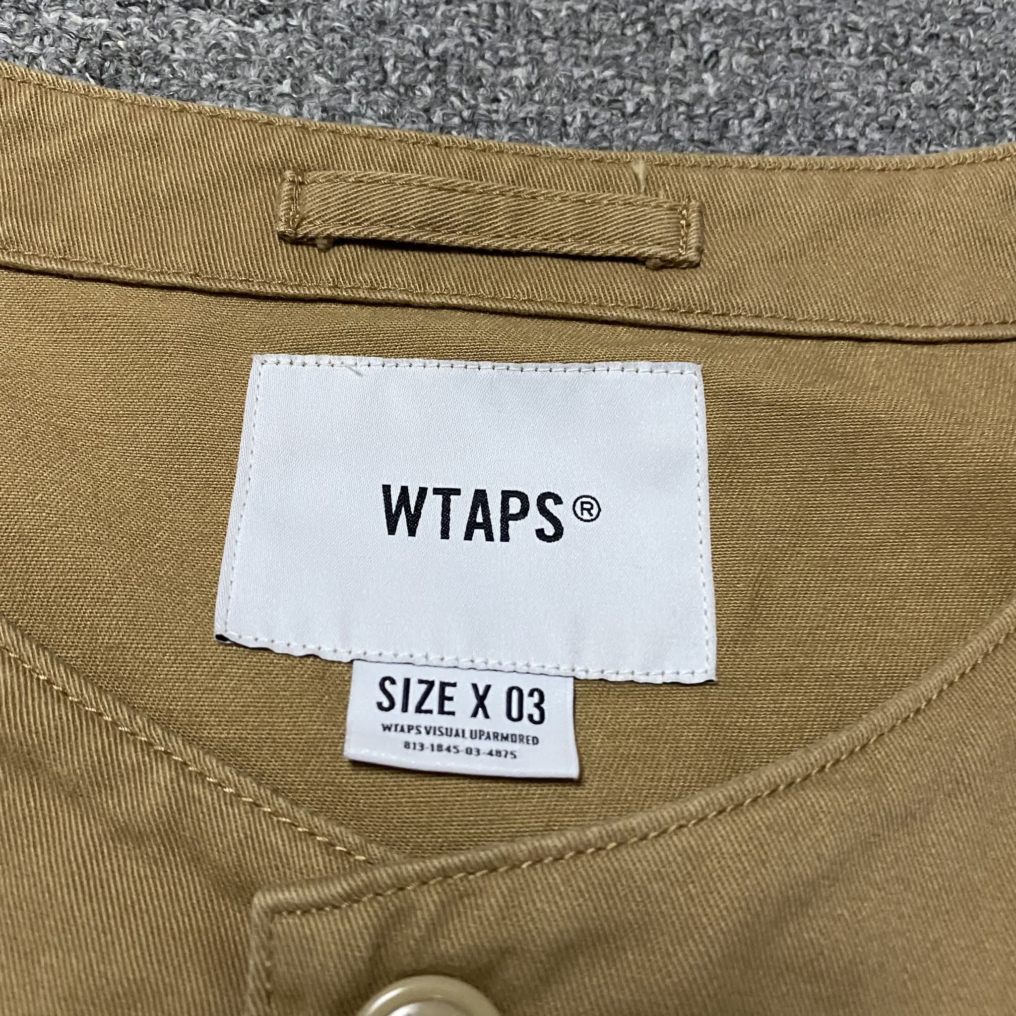 WTAPS 19AW Scout Long-Sleeve Shirt — label