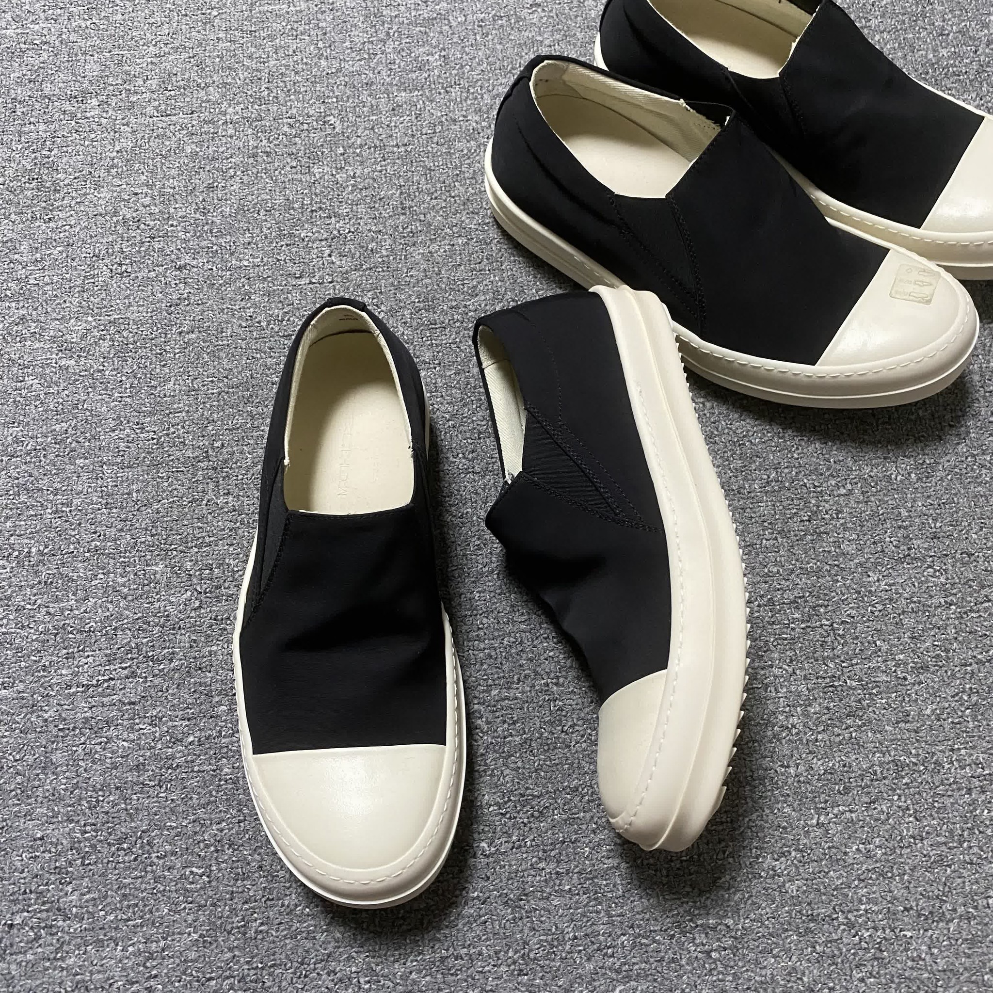 Rick Owens Black Slip-On Shoes
