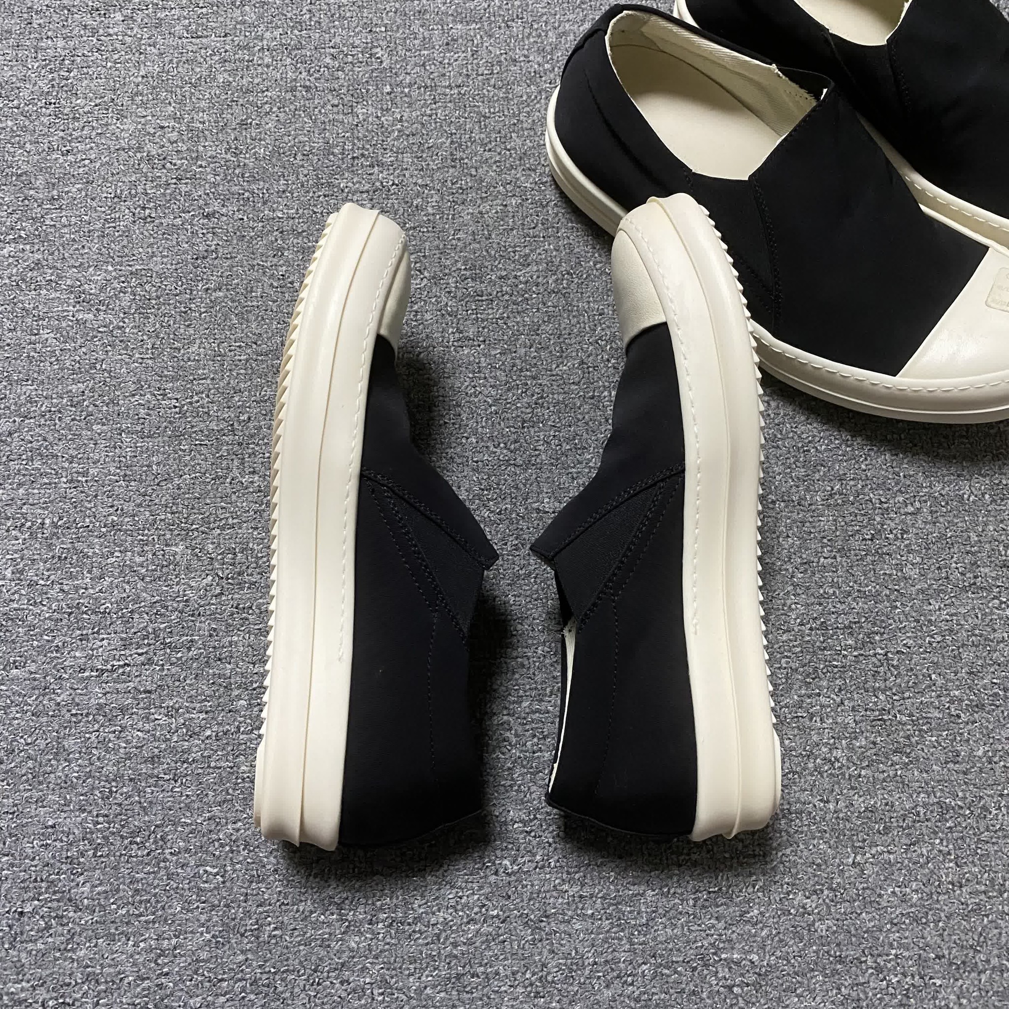 Rick Owens Black Slip-On Shoes — back