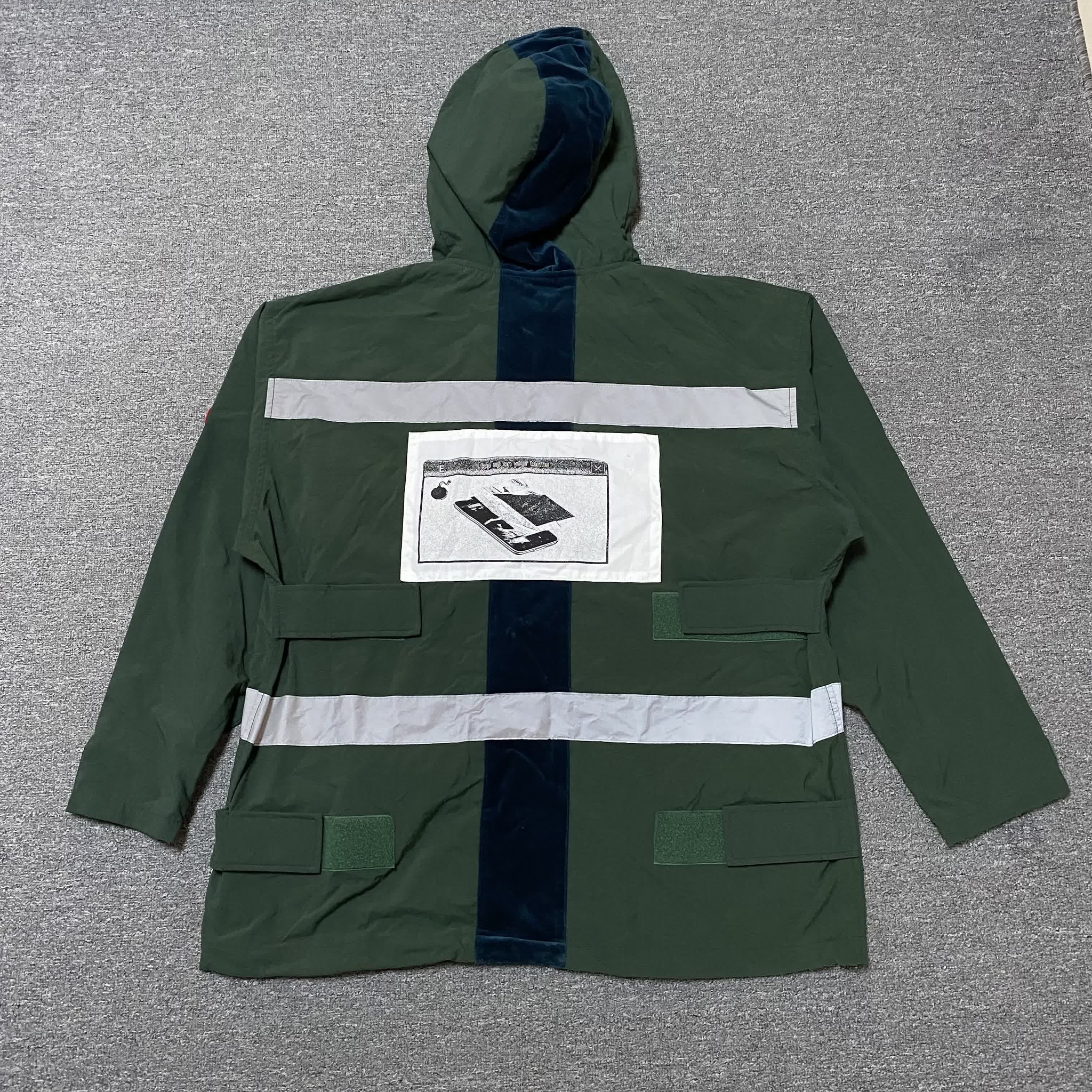 CAV EMPT 19SS Reflective Hooded Jacket — detail