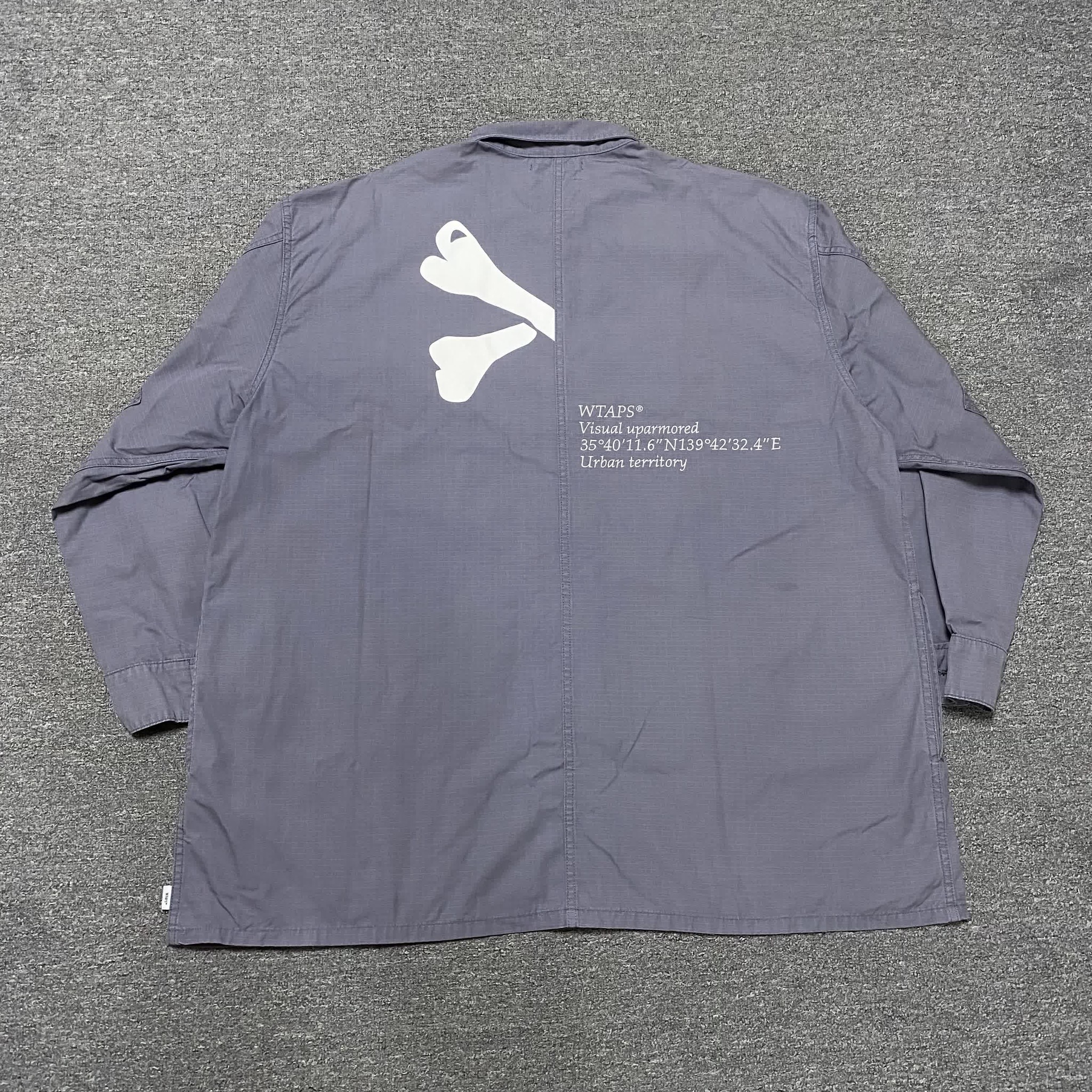 WTAPS 18AW Guardian Bones Trench Coat — front